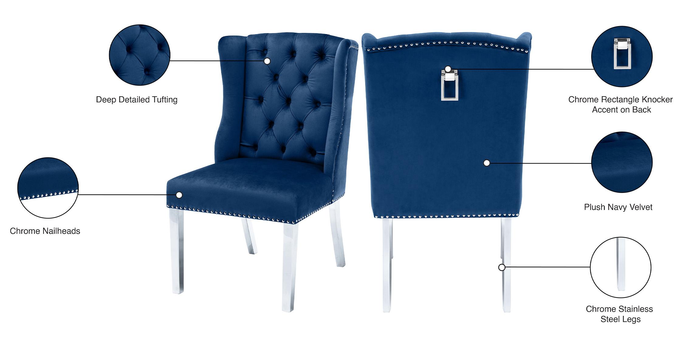 

    
809Navy-C Meridian Furniture Dining Chair Set
