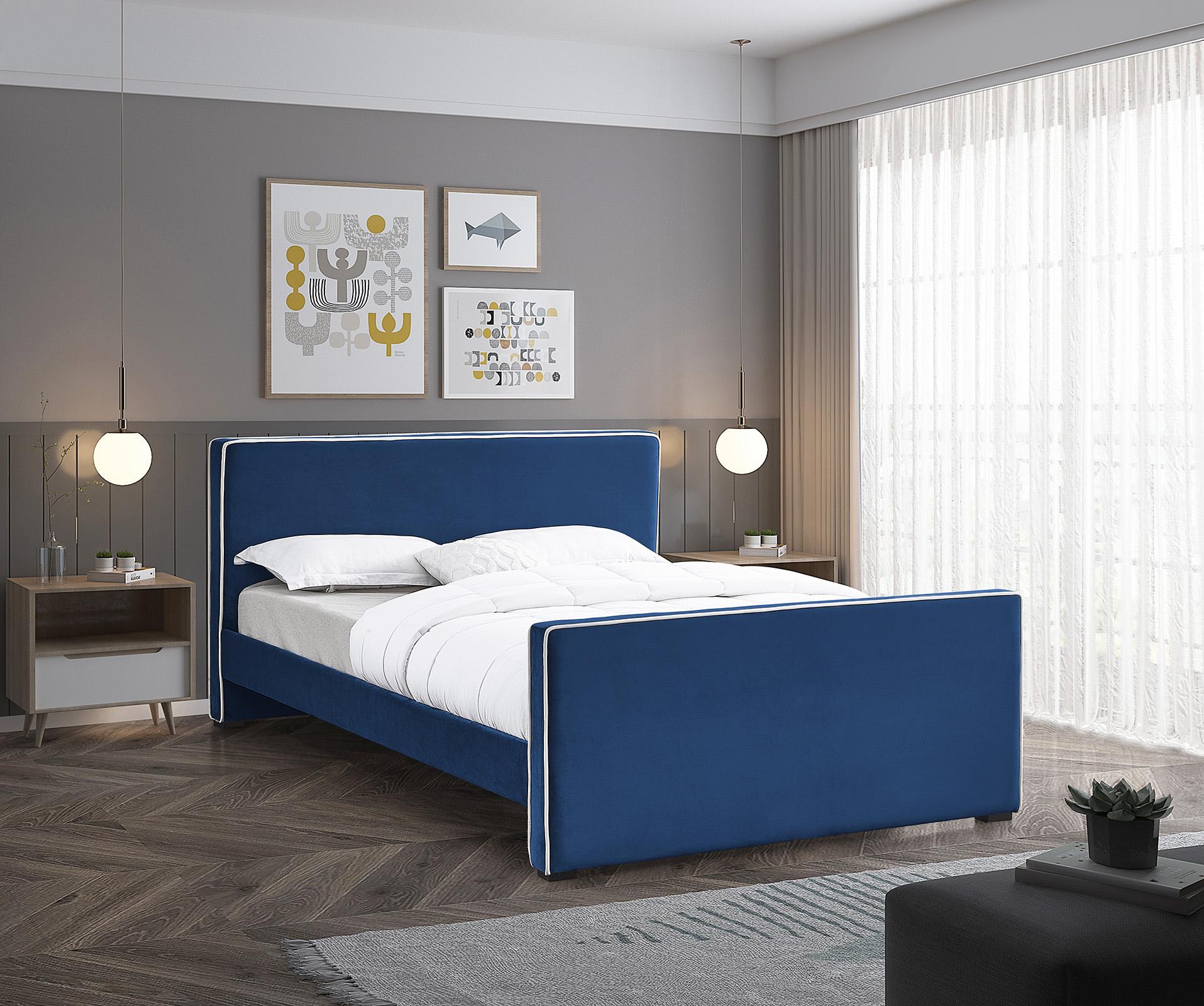

    
Navy Velvet Full Bed DILLARD DillardNavy-F Meridian Contemporary Modern
