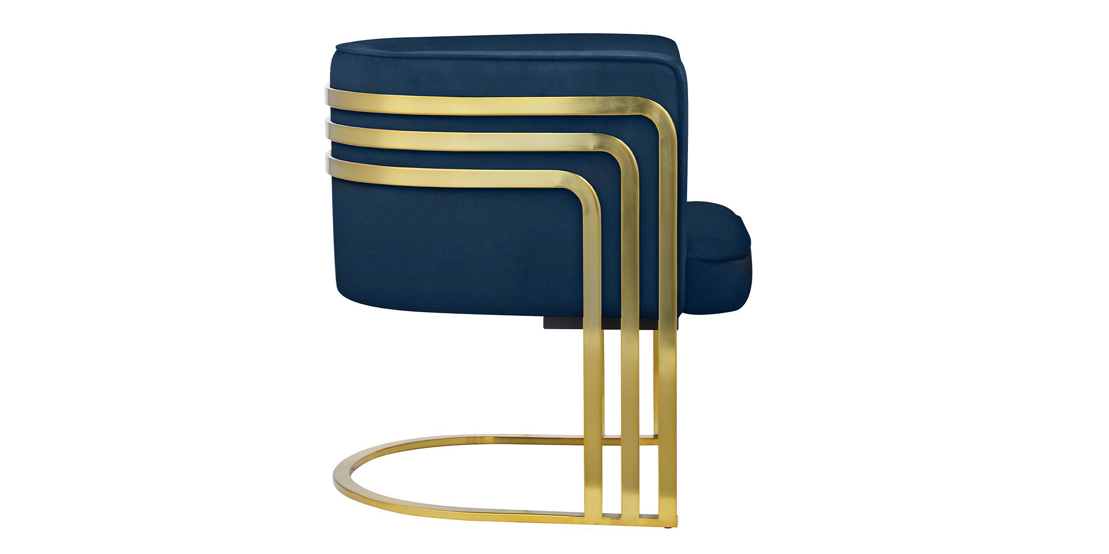 

    
Meridian Furniture RAYS 533Navy Accent Chair Navy/Gold 533Navy
