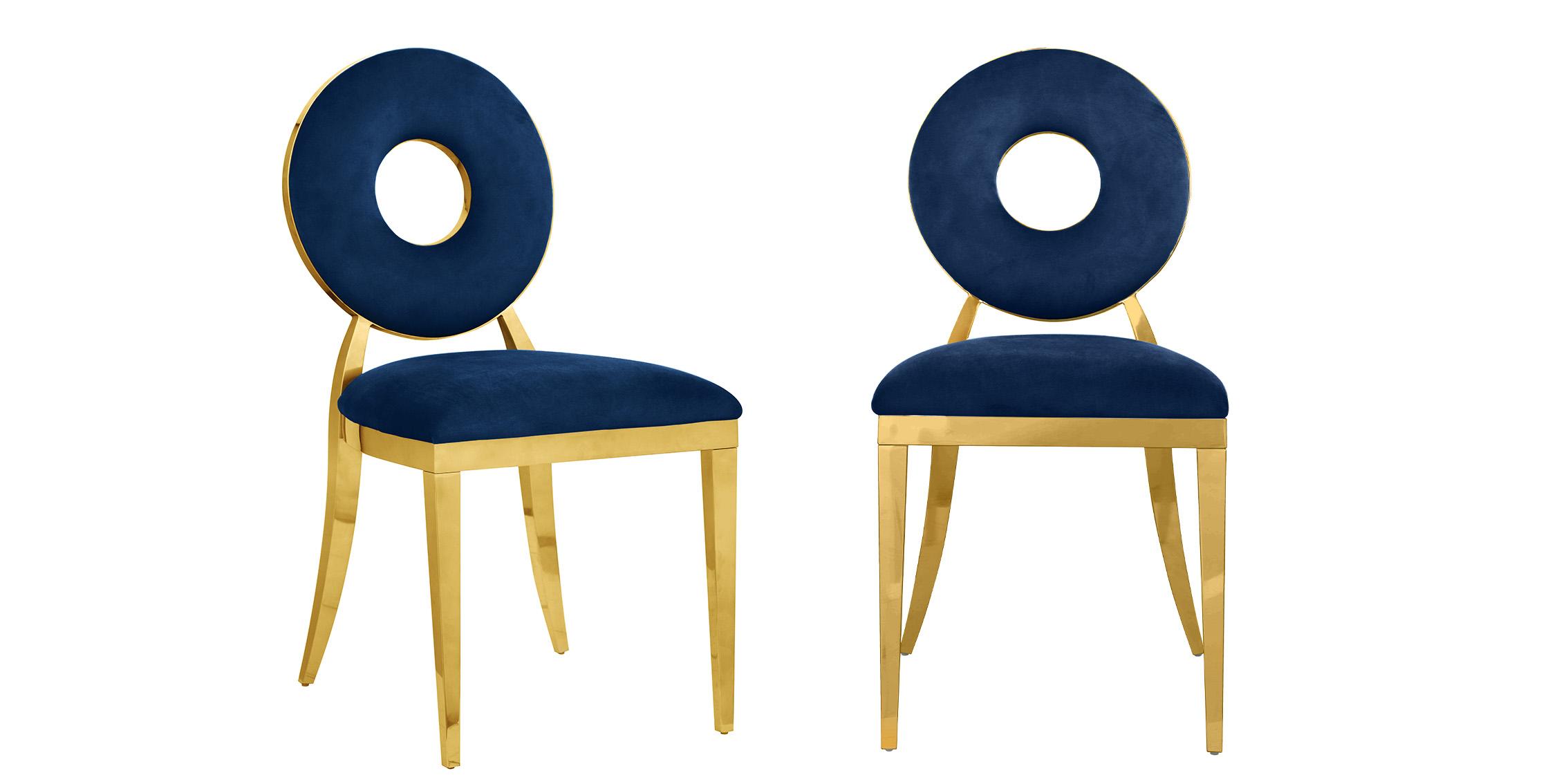 

        
Meridian Furniture CAROUSEL 858Navy-C Dining Chair Set Navy/Gold Velvet 094308250885

