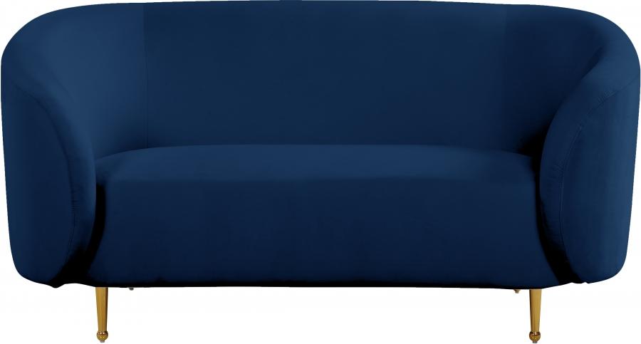 

        
Meridian Furniture Lavilla Sofa Loveseat and Chair Set Navy blue Velvet 00656237659230
