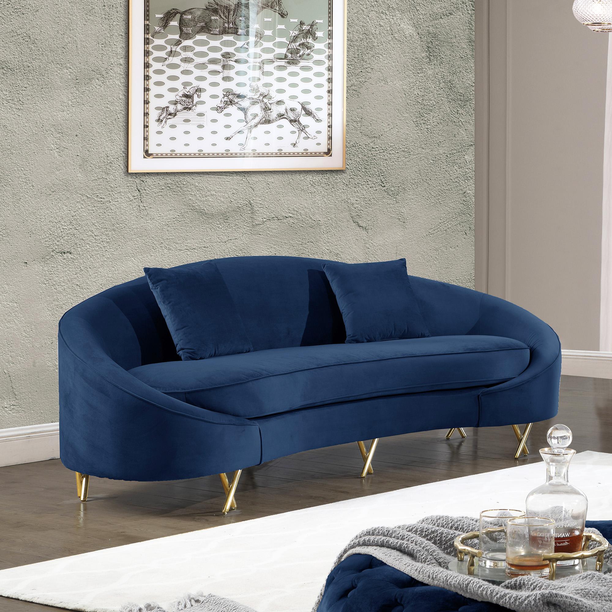 

    
679Navy-S-Set-3 Meridian Furniture Sofa Set
