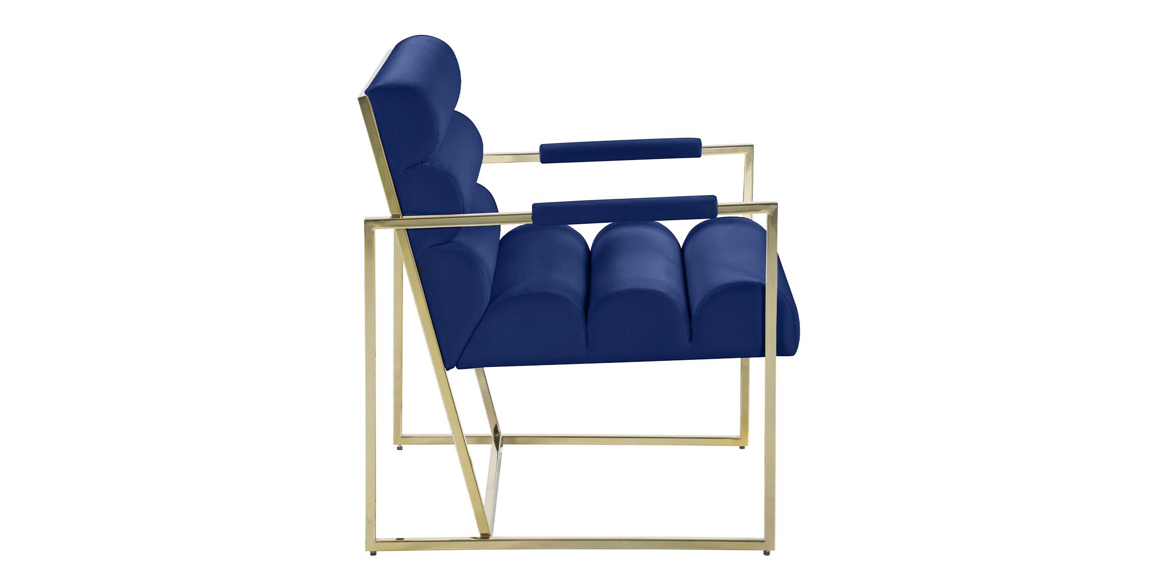 

    
Meridian Furniture WAYNE 526Navy Accent Chair Navy/Gold 526Navy
