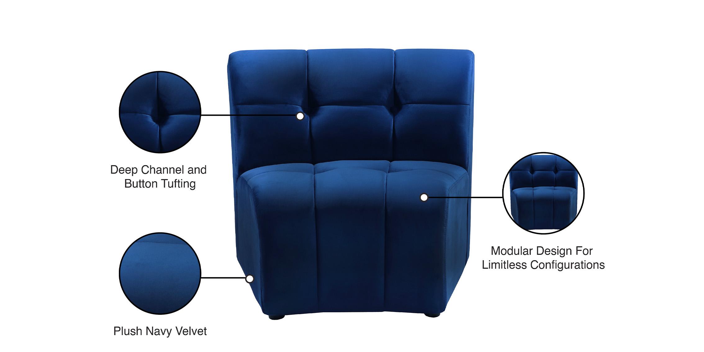 

    
645Navy-C Meridian Furniture Modular Chair
