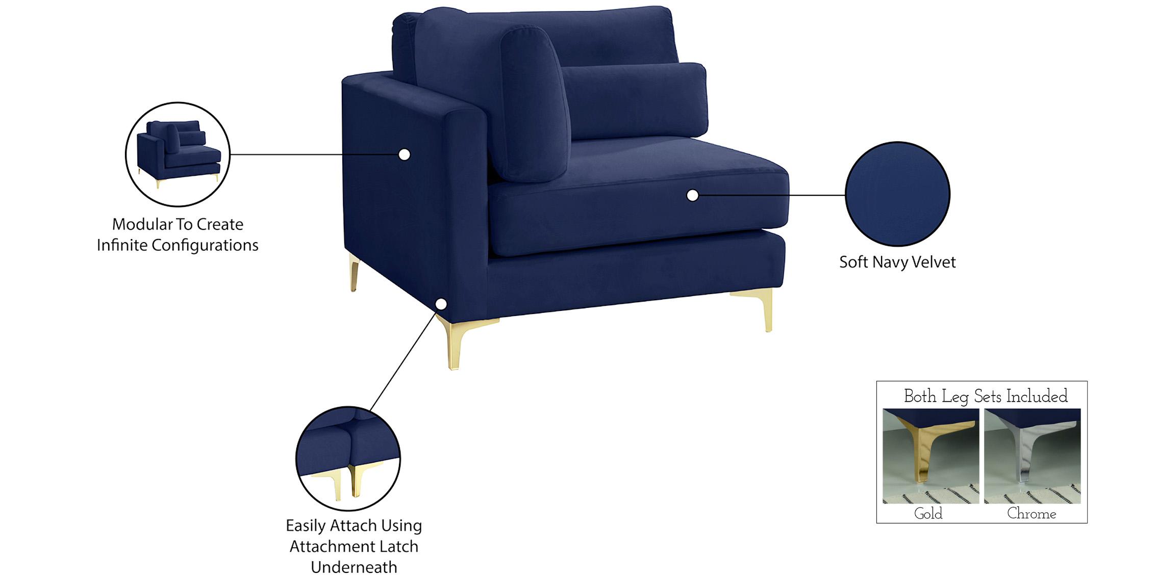 

    
605Navy-Corner Meridian Furniture Corner chair
