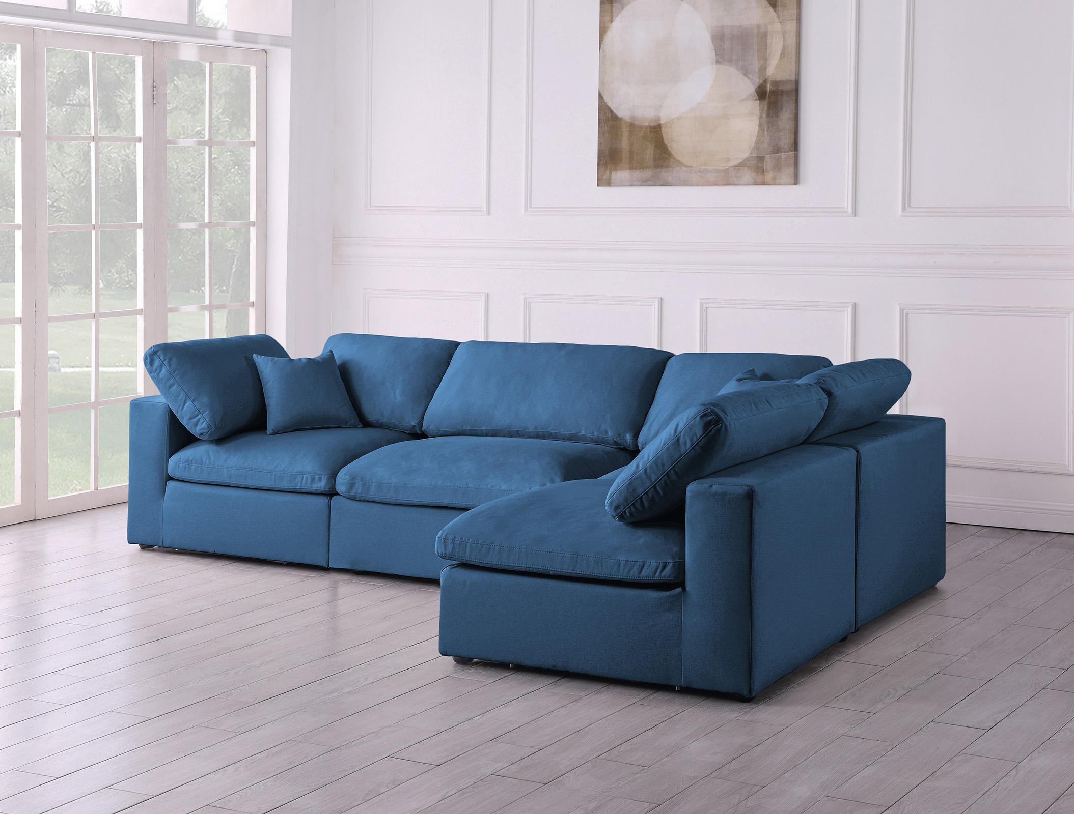 

    
602Navy-Sec4B Meridian Furniture Modular Sectional Sofa
