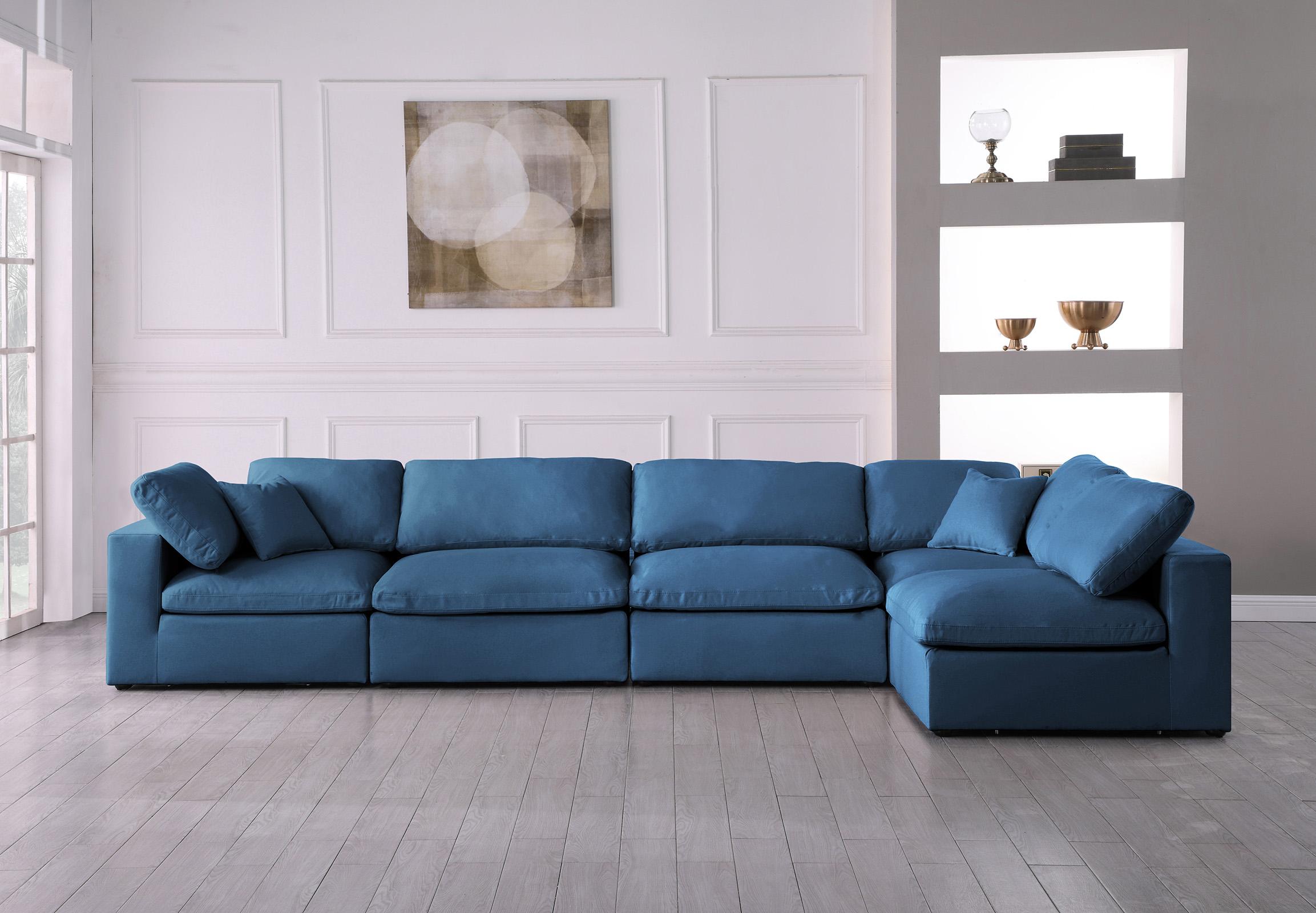 

    
602Navy-Sec5D Meridian Furniture Modular Sectional Sofa
