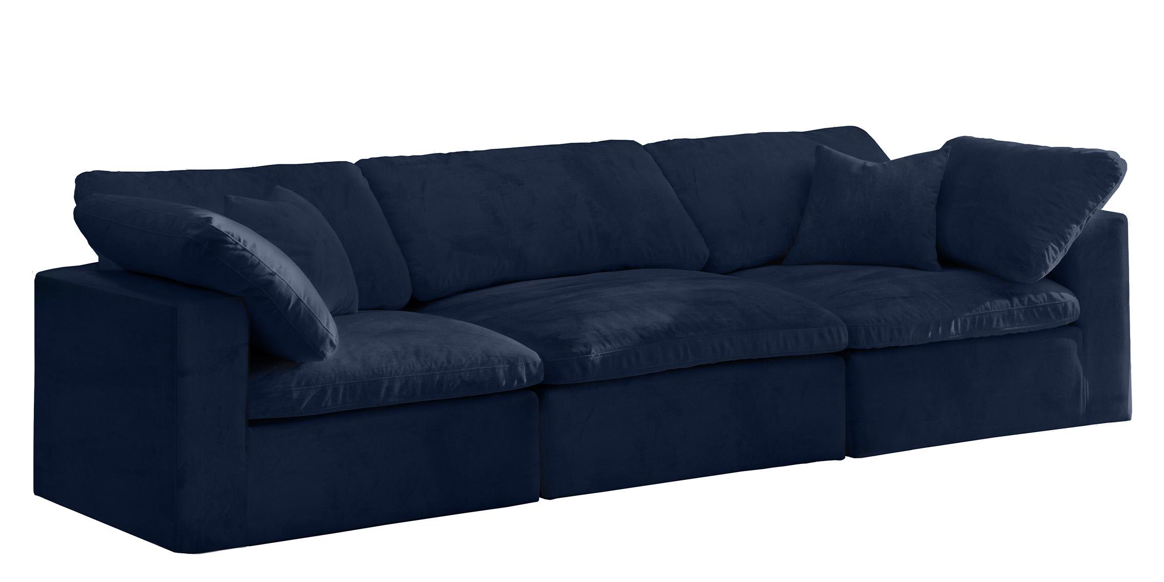 

    
Cozy Navy Velvet Comfort Modular Sofa S119 Meridian
