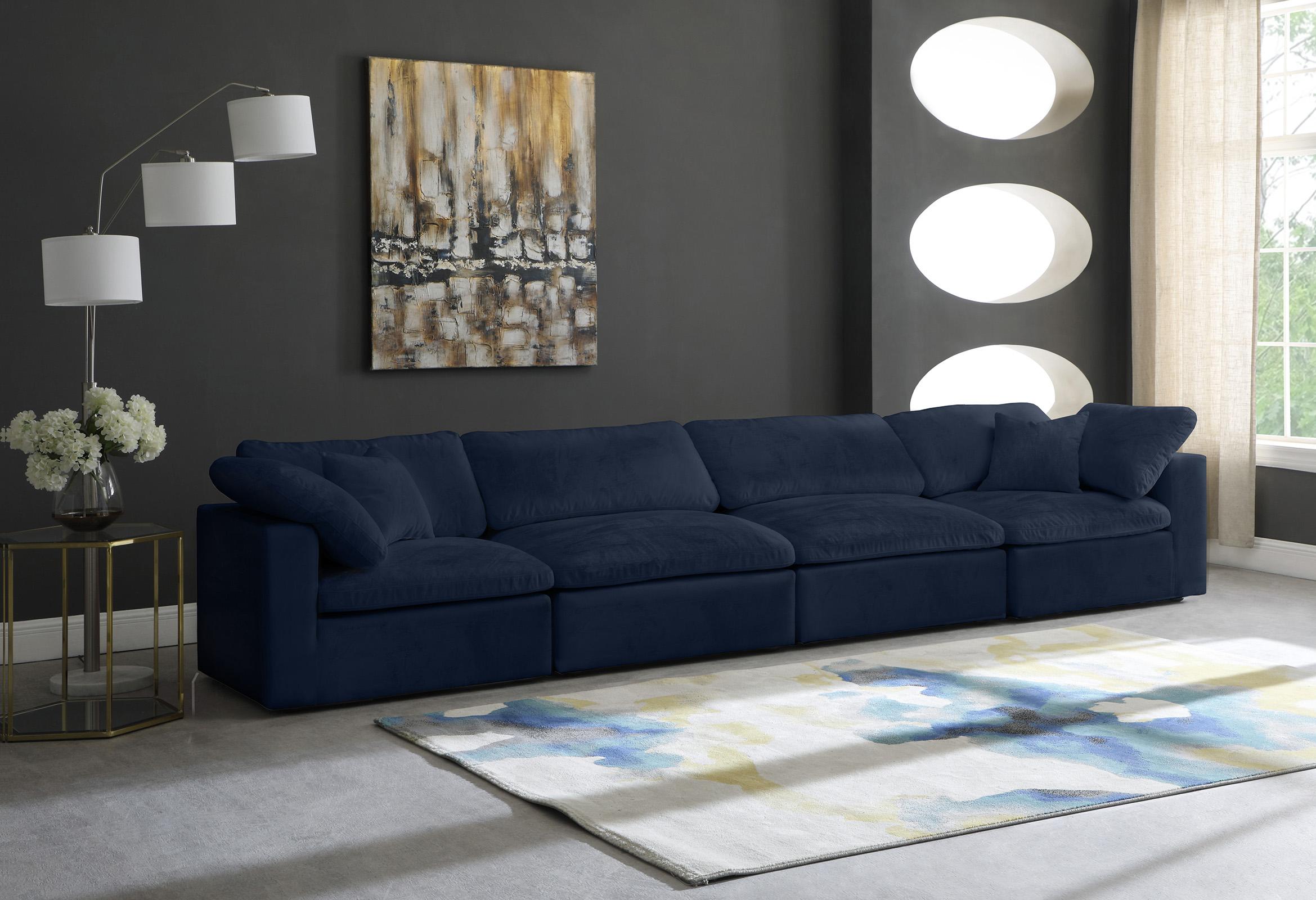 

    
Cozy Navy Velvet Comfort Modular Sofa S158 Meridian
