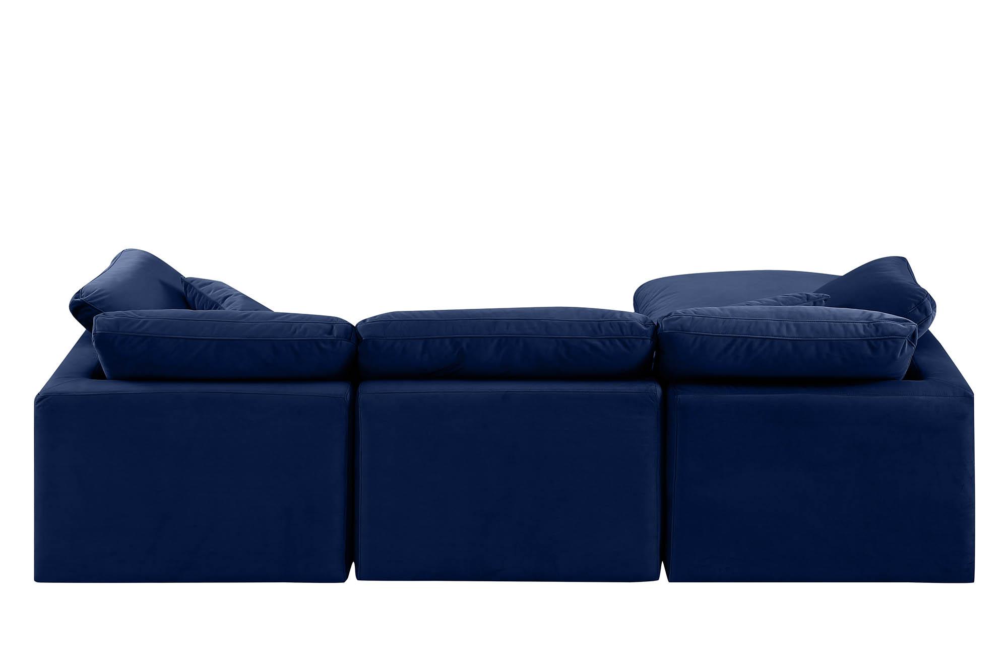 

    
147Navy-Sec4A Meridian Furniture Modular Sectional Sofa
