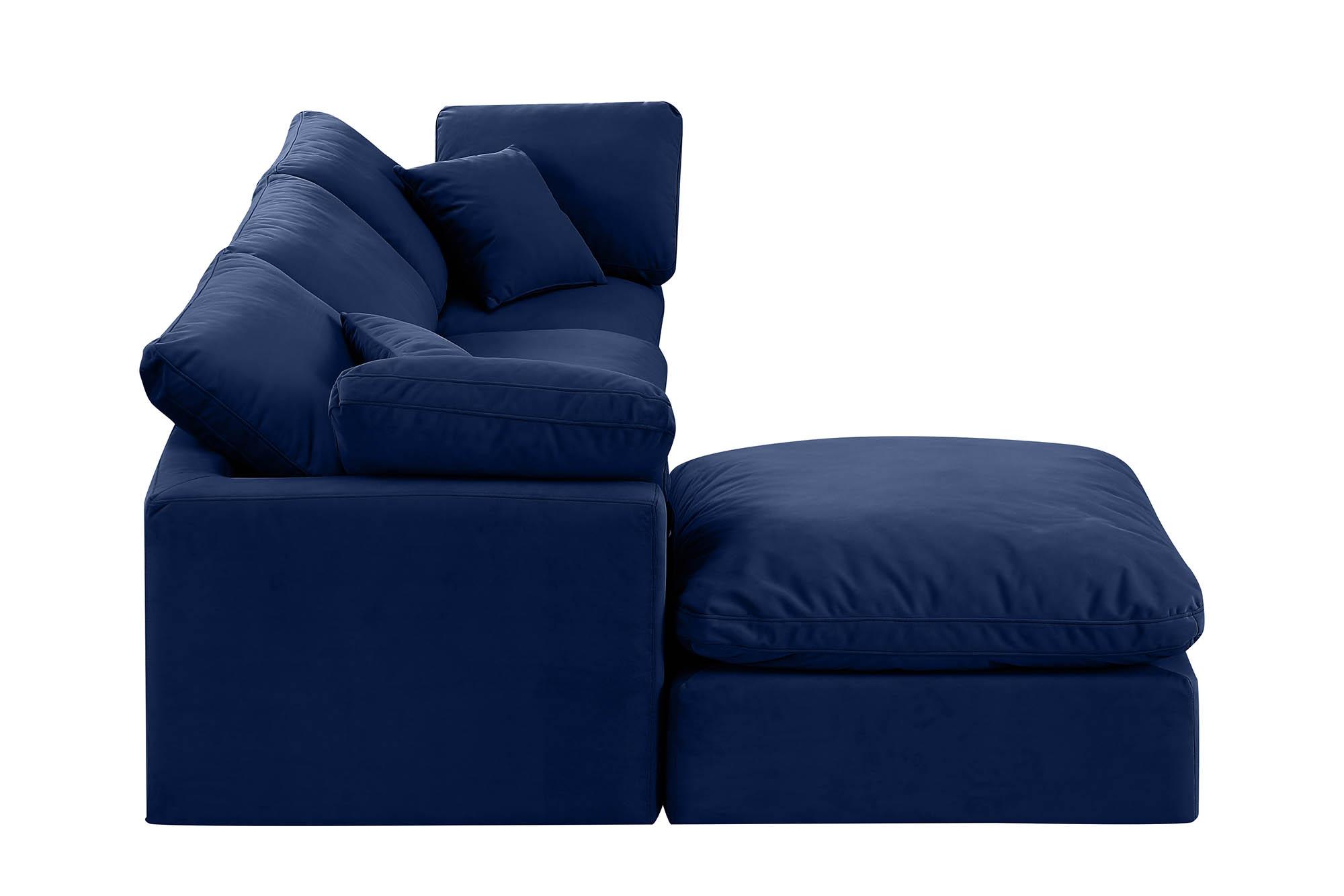 

        
Meridian Furniture INDULGE 147Navy-Sec4A Modular Sectional Sofa Navy Velvet 094308316093
