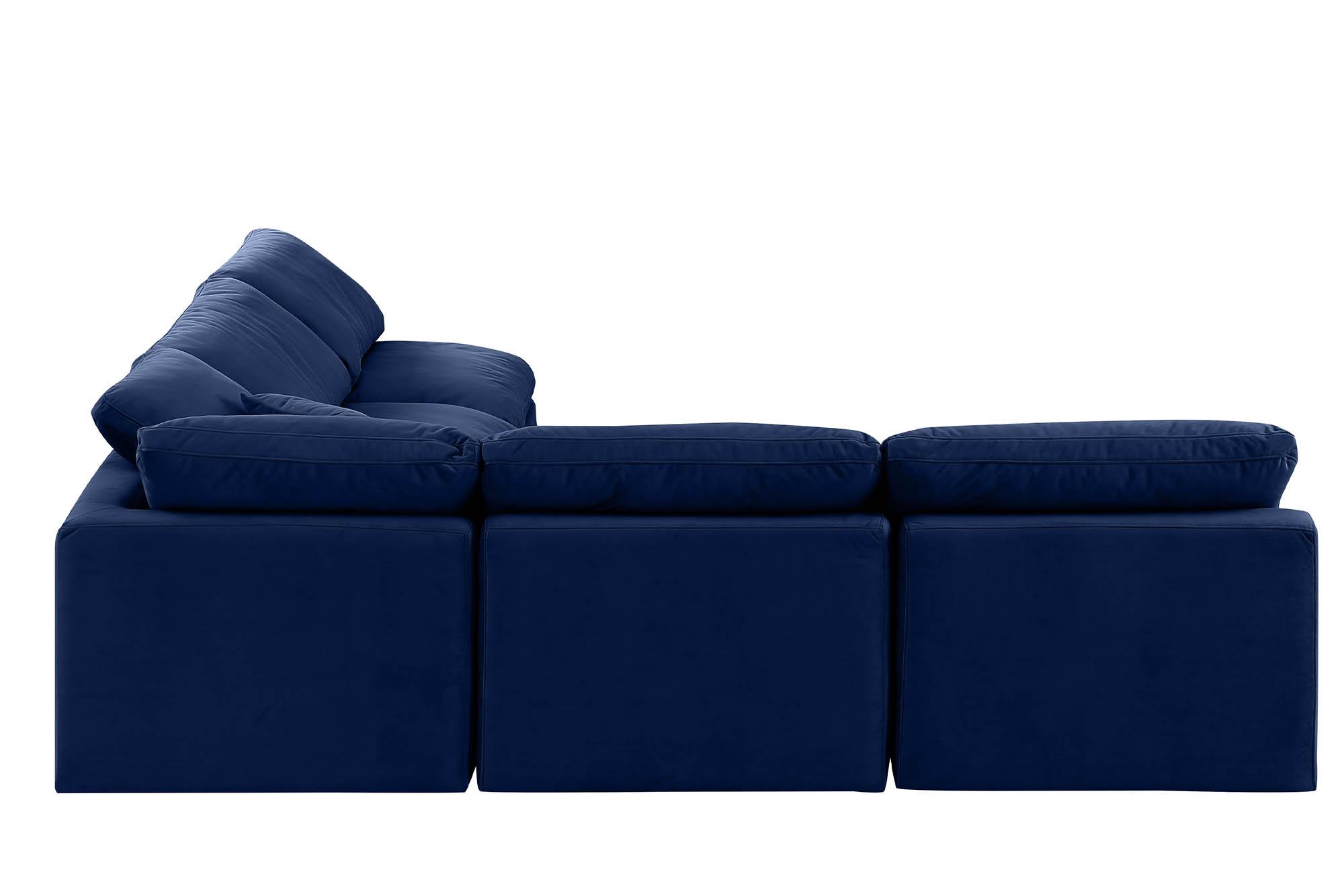 

    
147Navy-Sec5B Meridian Furniture Modular Sectional Sofa
