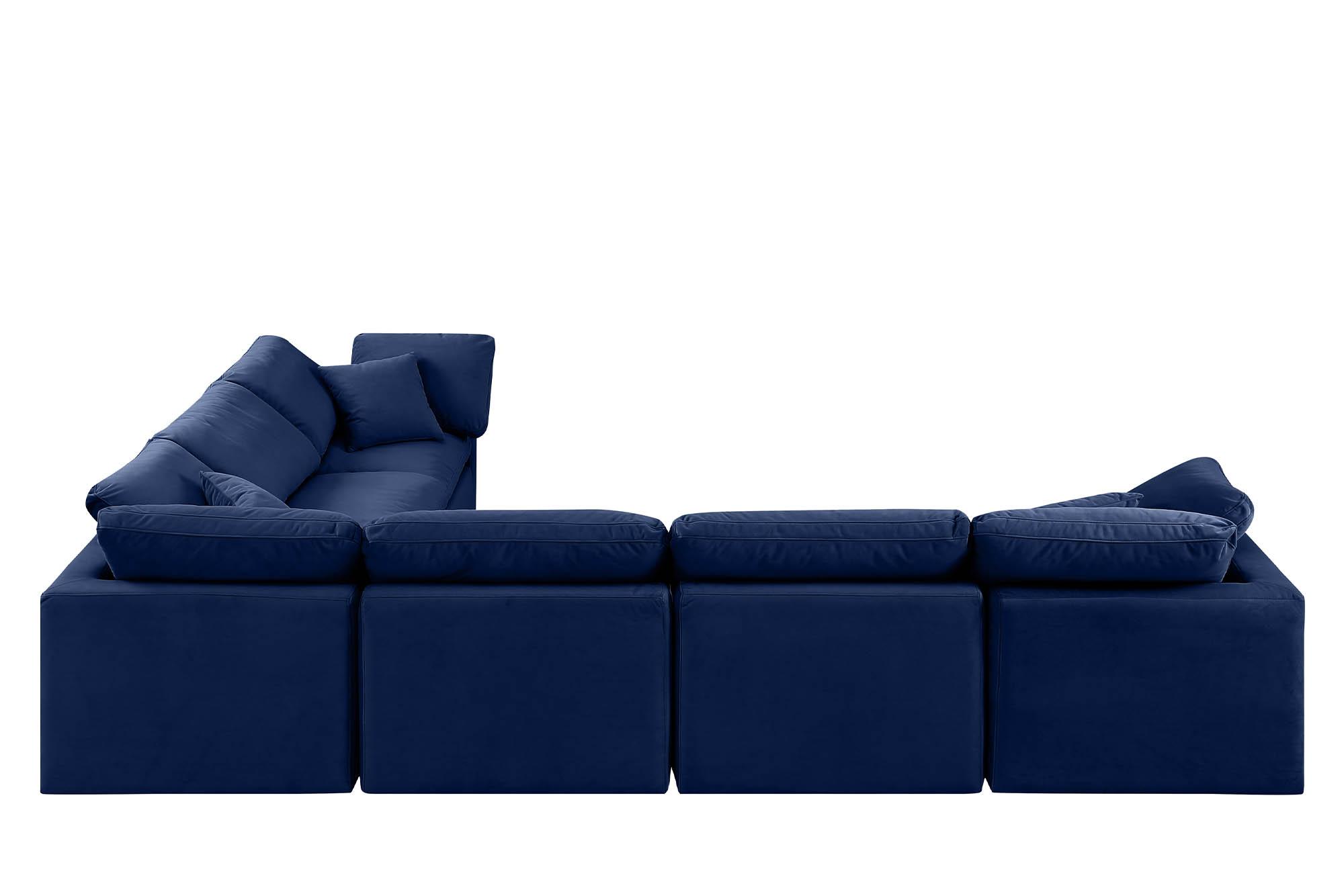 

    
147Navy-Sec6A Meridian Furniture Modular Sectional Sofa
