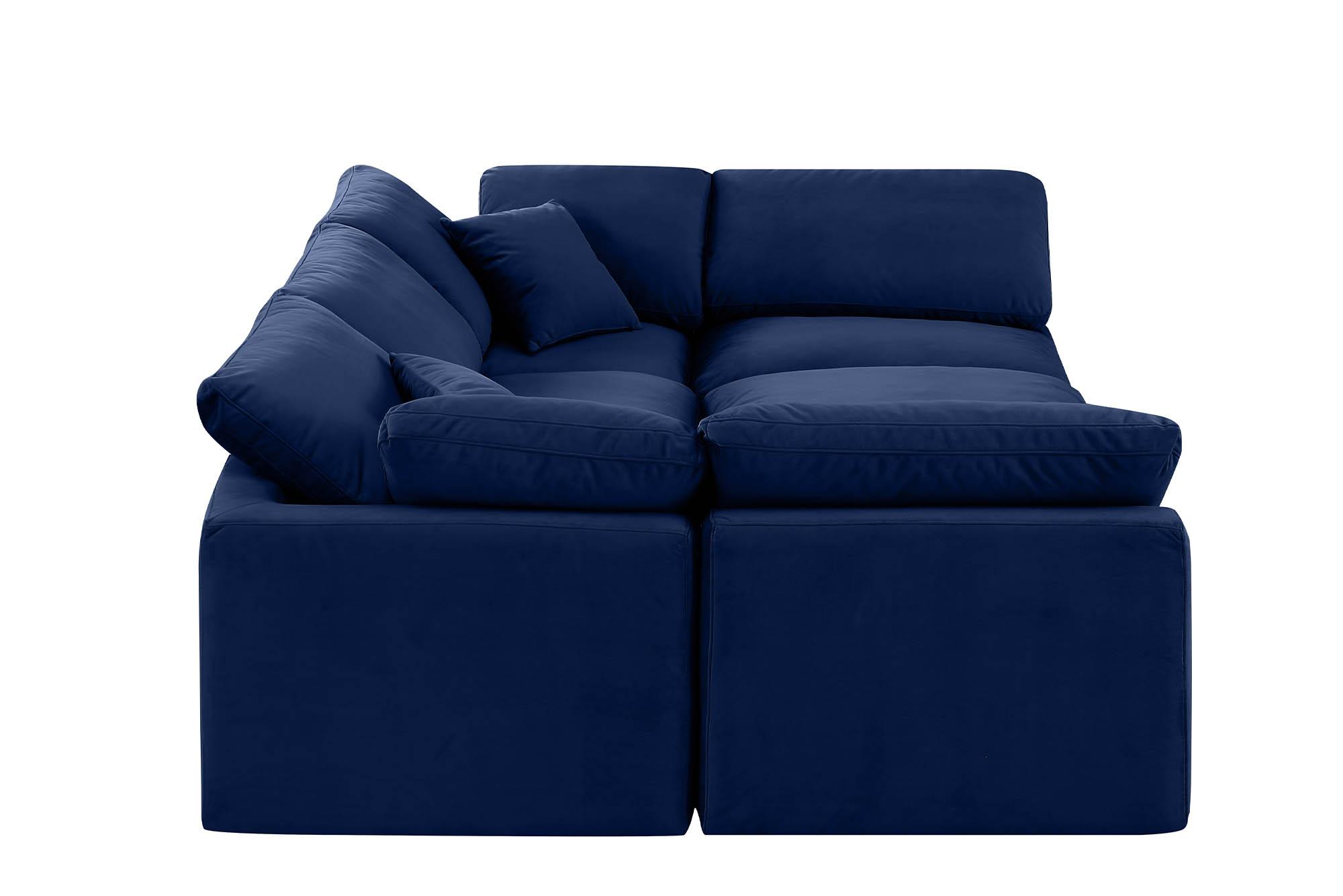 

        
Meridian Furniture INDULGE 147Navy-Sec6C Modular Sectional Sofa Navy Velvet 094308316178
