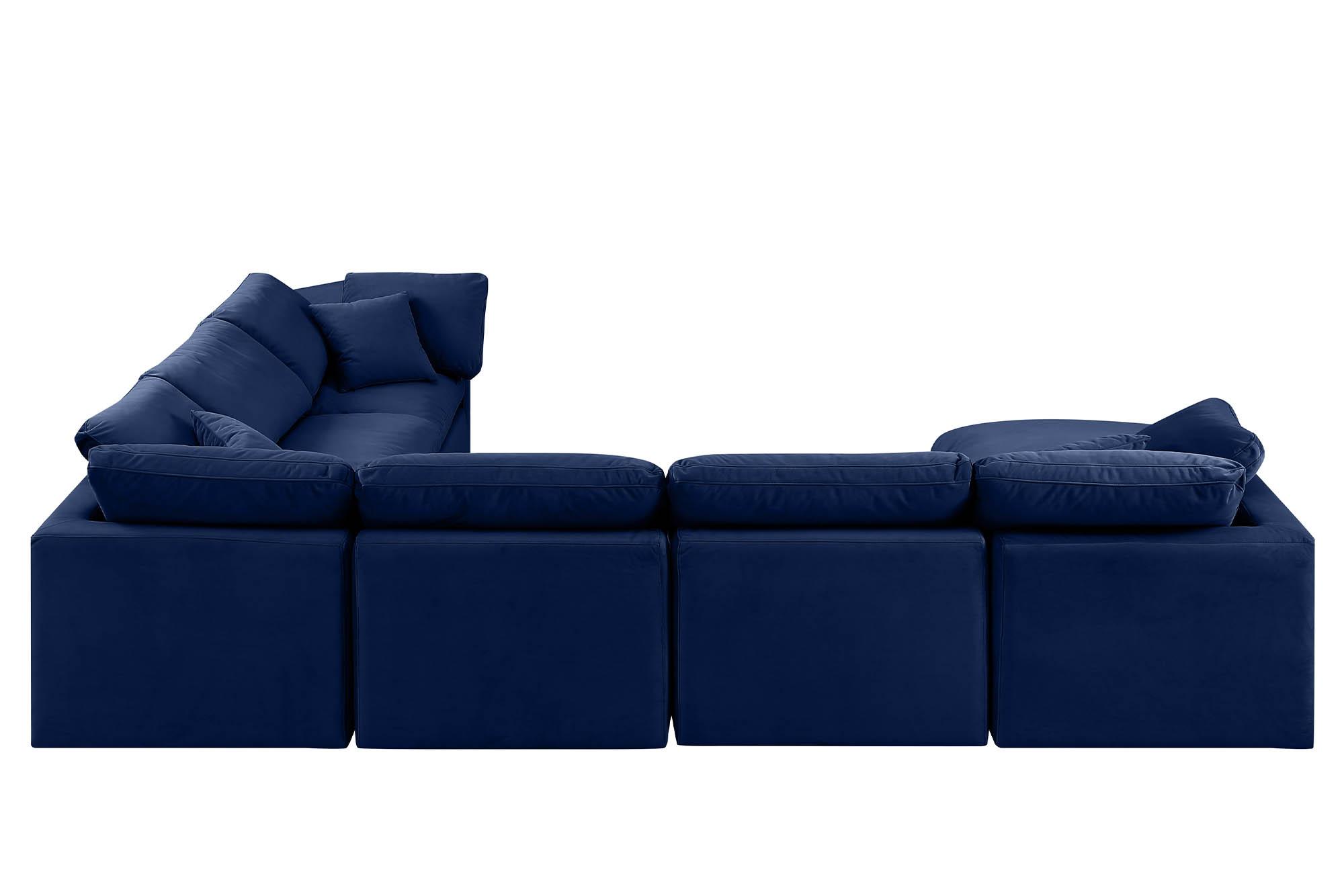

    
147Navy-Sec7A Meridian Furniture Modular Sectional Sofa
