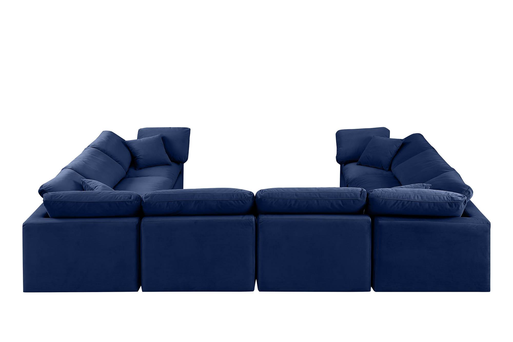 

        
Meridian Furniture INDULGE 147Navy-Sec8A Modular Sectional Sofa Navy Velvet 094308316215

