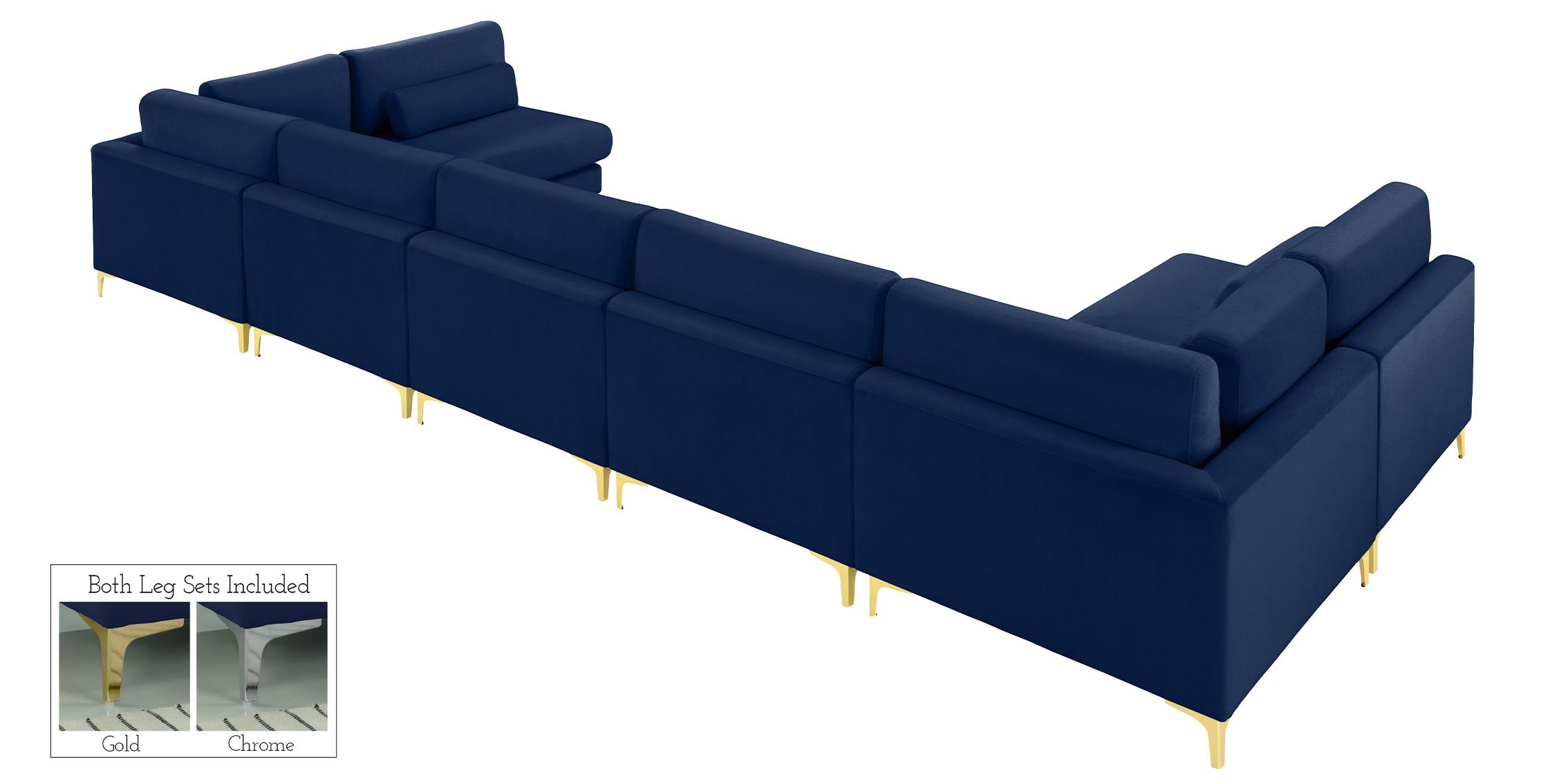 

        
Meridian Furniture JULIA 605Navy-Sec7B Modular Sectional Sofa Navy Velvet 094308263908
