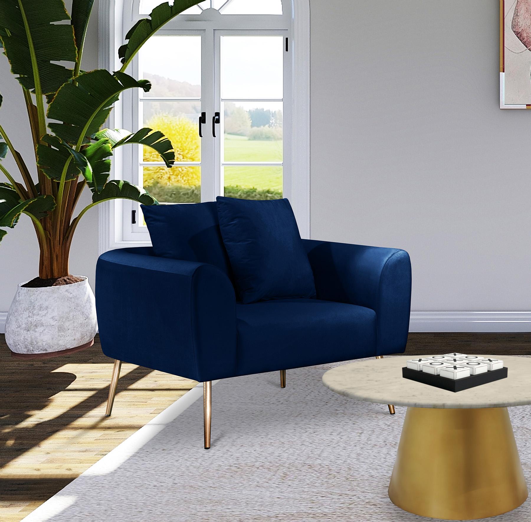 

        
Meridian Furniture Quinn Sofa Set Navy Fabric 753359801216
