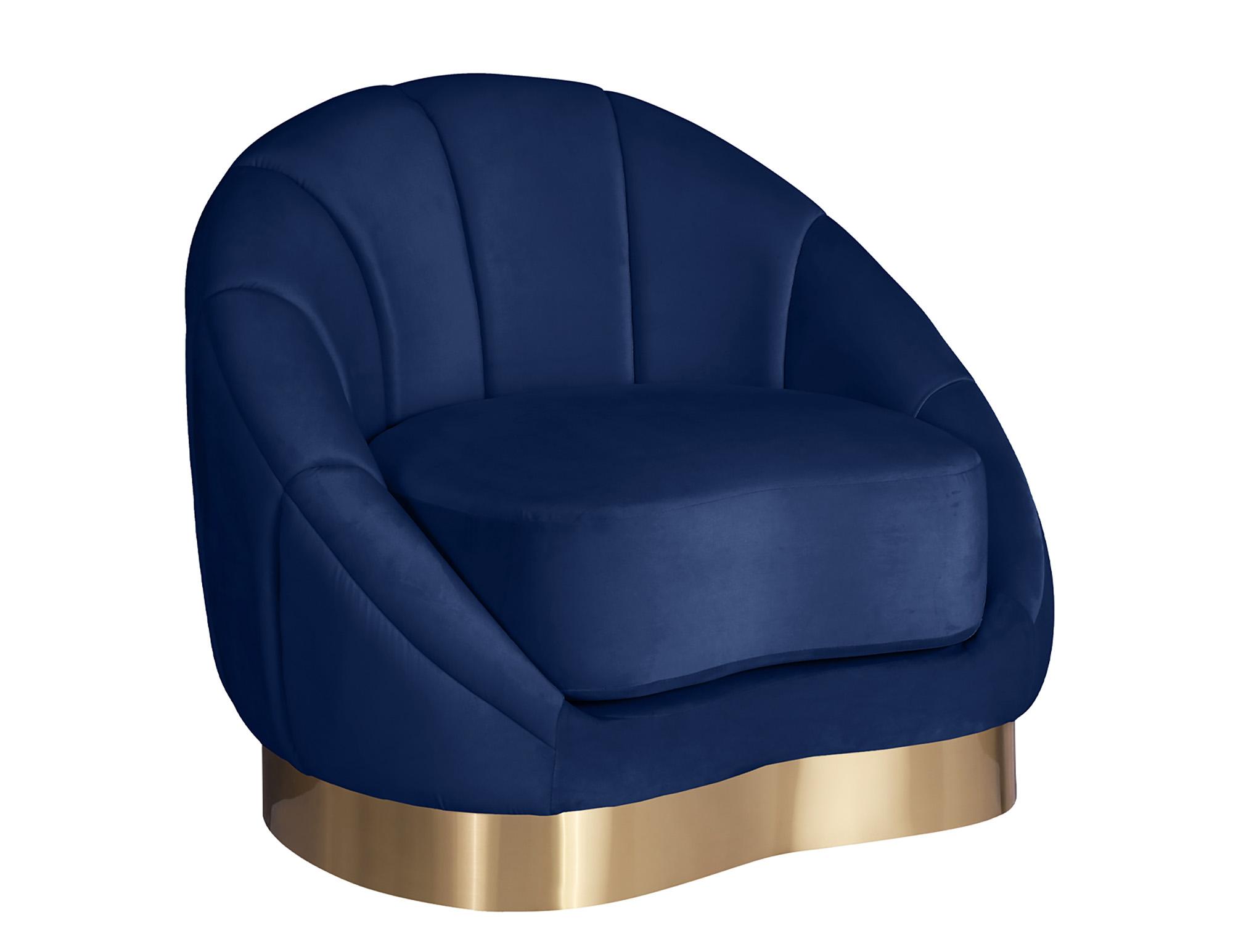 

    
Navy Velvet Rounded Chair 623Navy-C SHELLY Meridian Contemporary Modern
