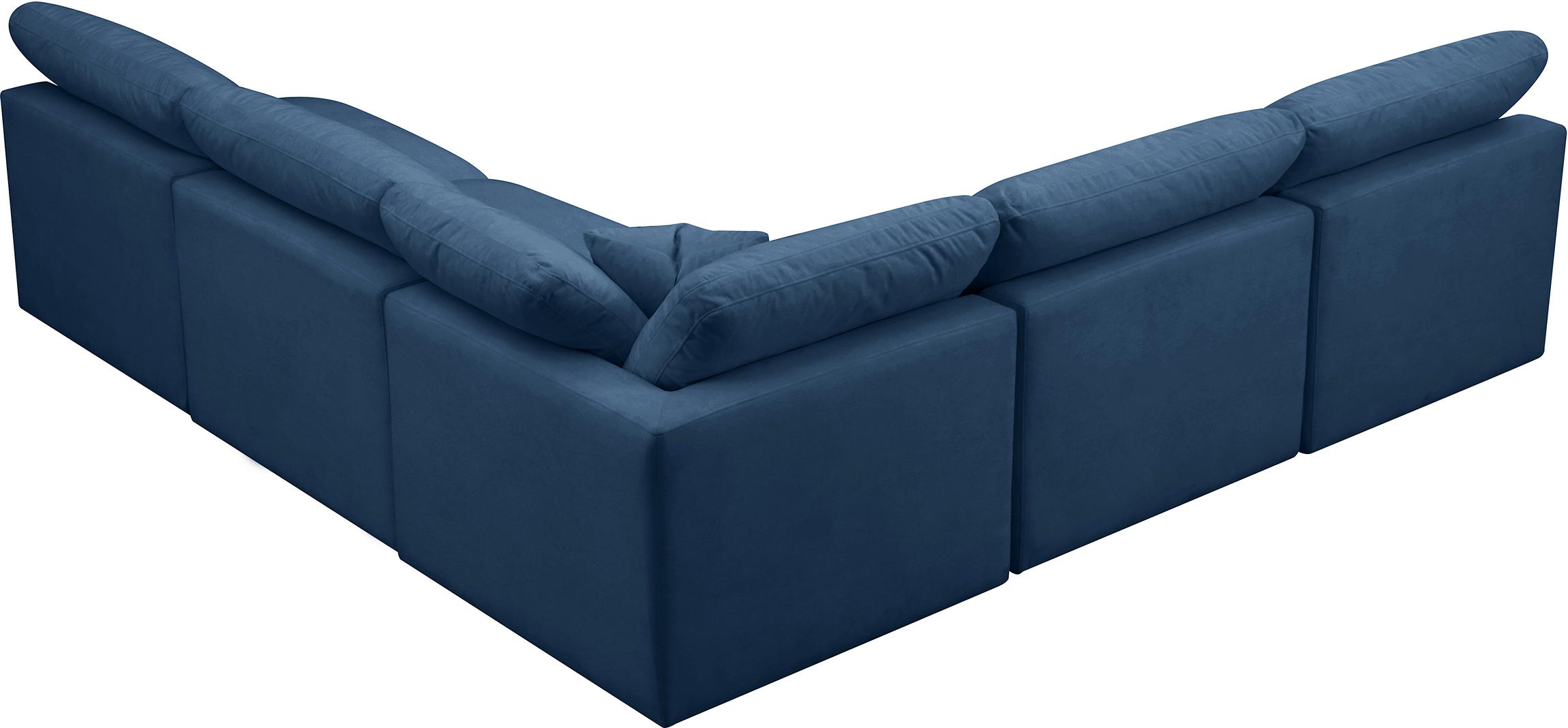 

    
602Navy-Sec5B Meridian Furniture Modular Sectional Sofa
