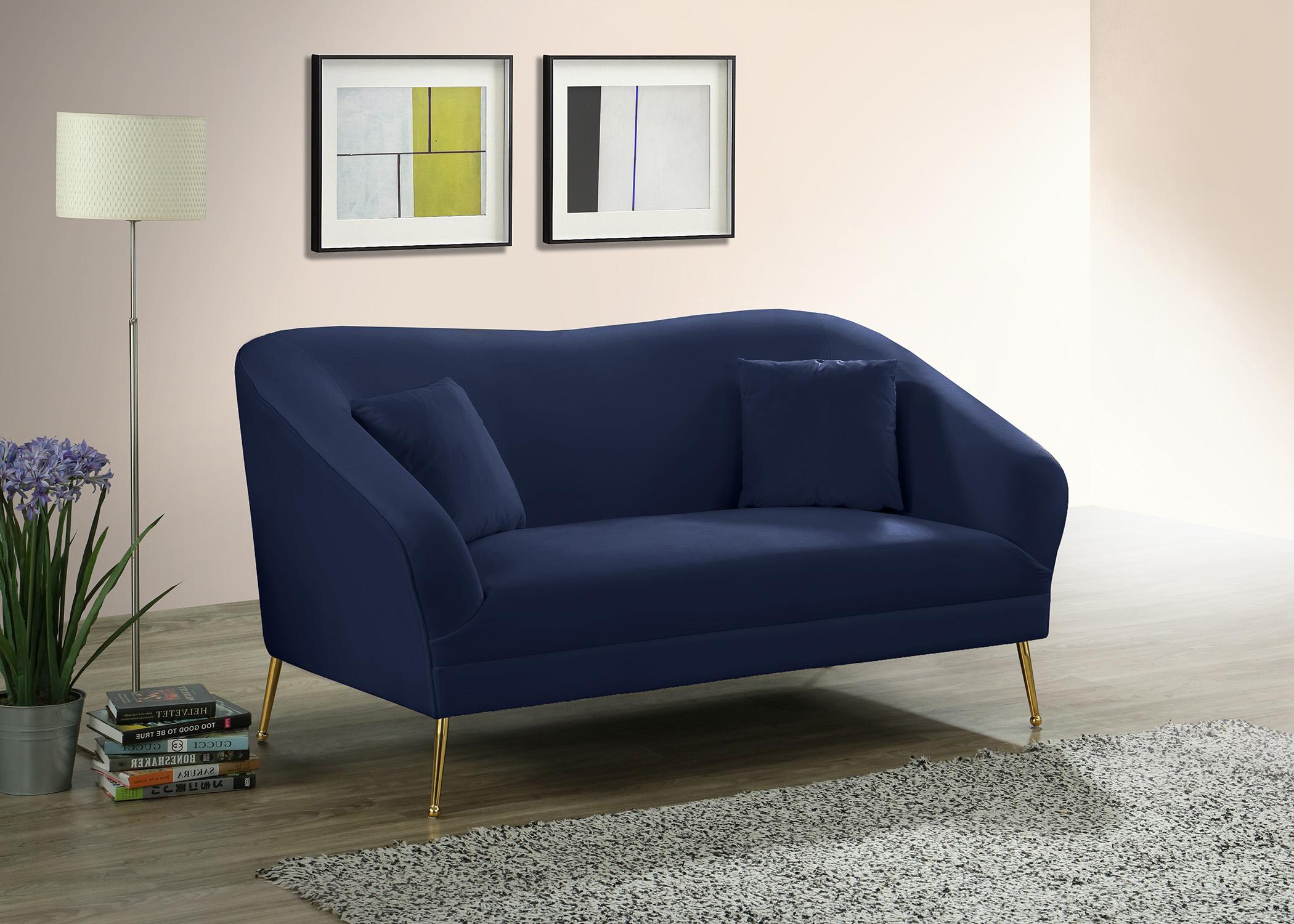 

        
Meridian Furniture HERMOSA 658Navy Sofa Set Navy Velvet 704831407754
