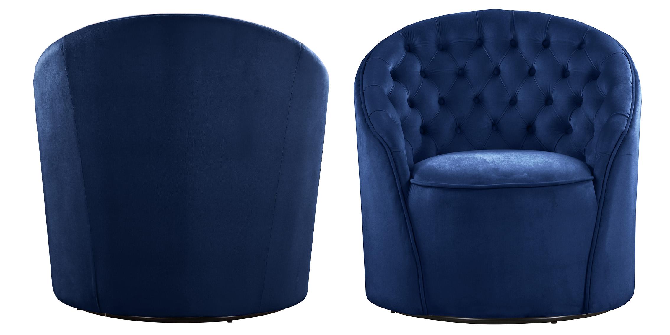 

        
Meridian Furniture ALESSIO 501Navy Accent Chair Set Navy Velvet 704831404630

