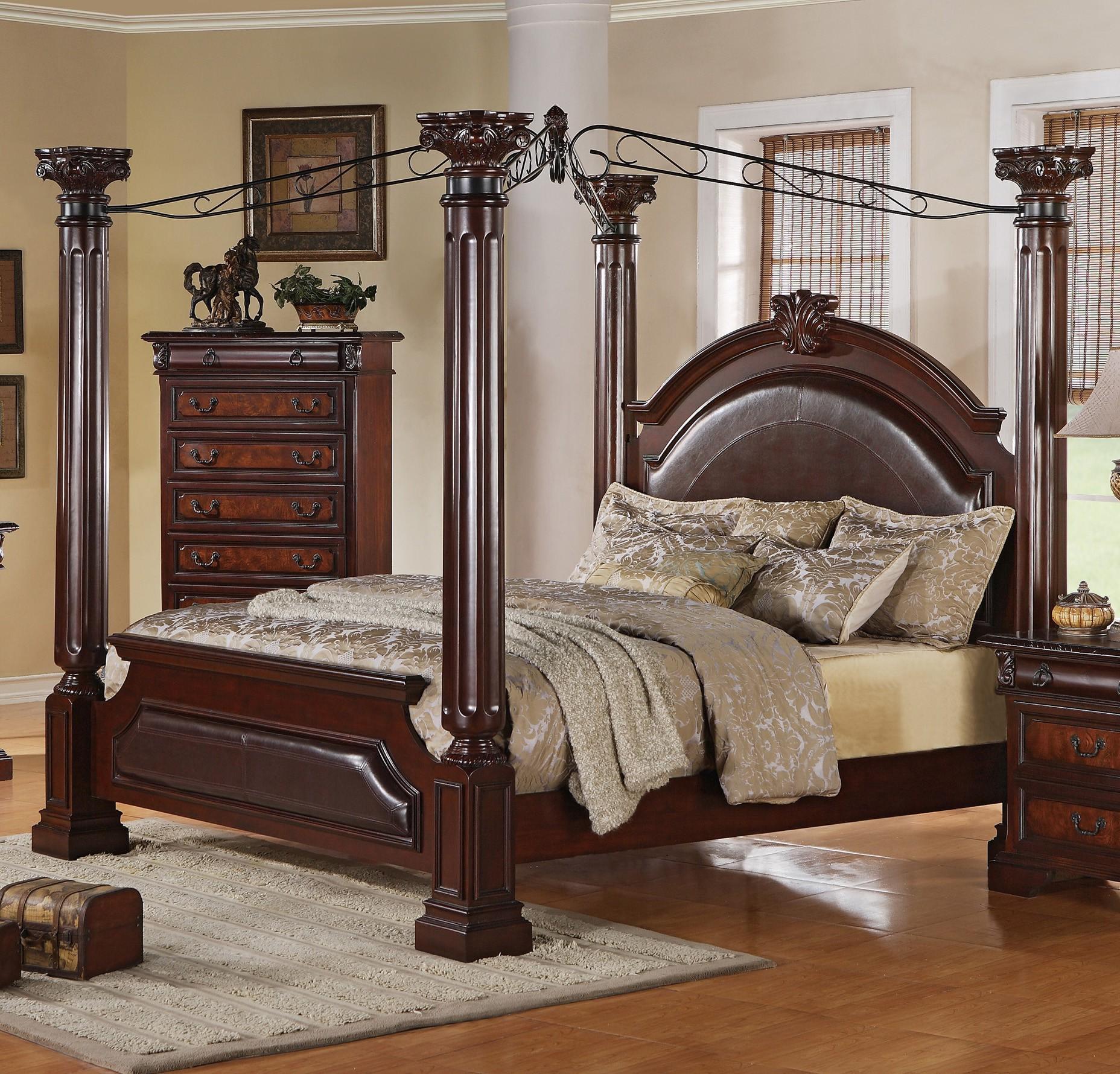 

    
Neo Renaissance B1470-Q Canopy Bedroom Set in 6 Pieces by Crown Mark
