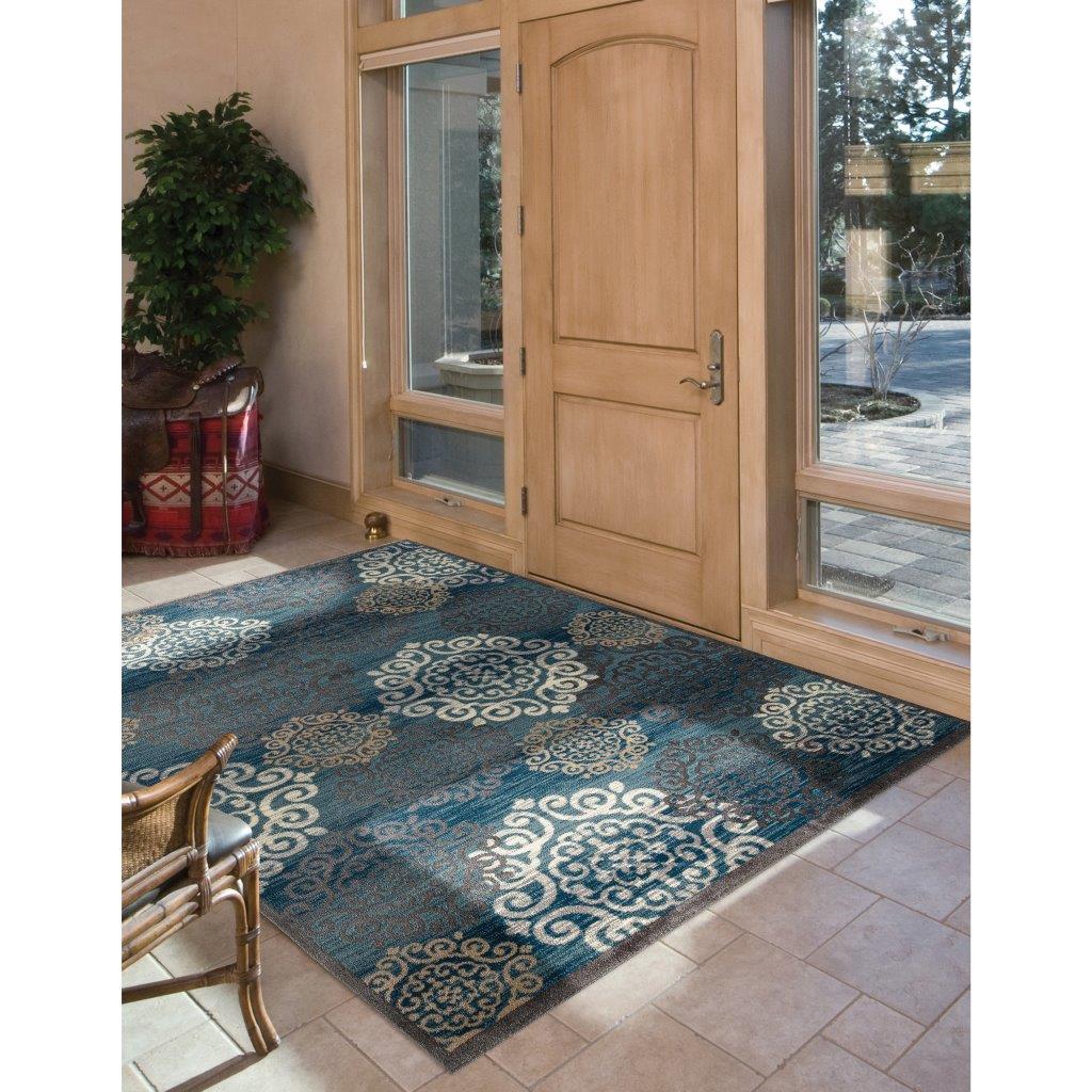 

    
Newcastle Day Dreaming Blue 5 ft. 3 in. Round Area Rug by Art Carpet
