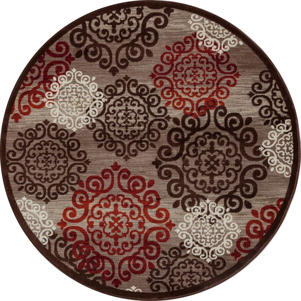 

    
Newcastle Day Dreaming Mushroom Brown 5 ft. 3 in. Round Area Rug by Art Carpet
