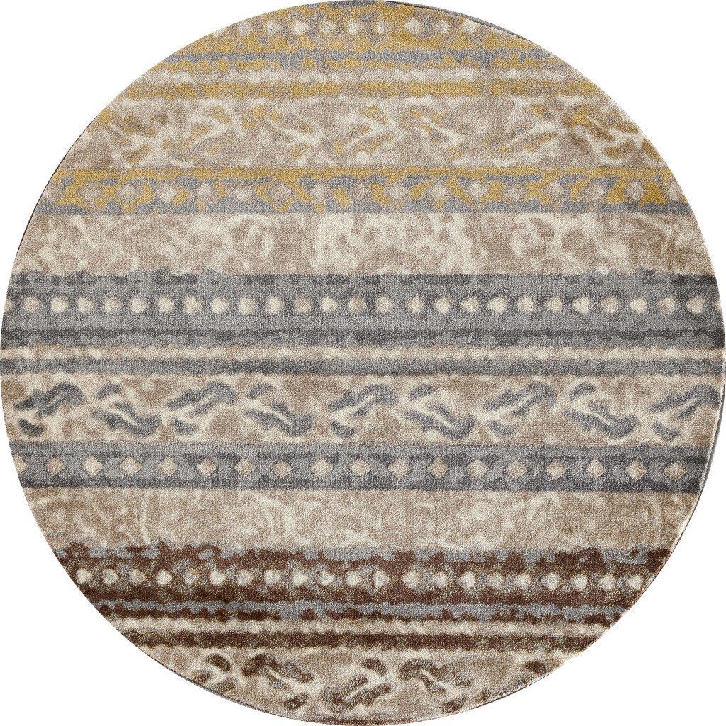

    
Newcastle Flowing Beige 5 ft. 3 in. Round Area Rug by Art Carpet
