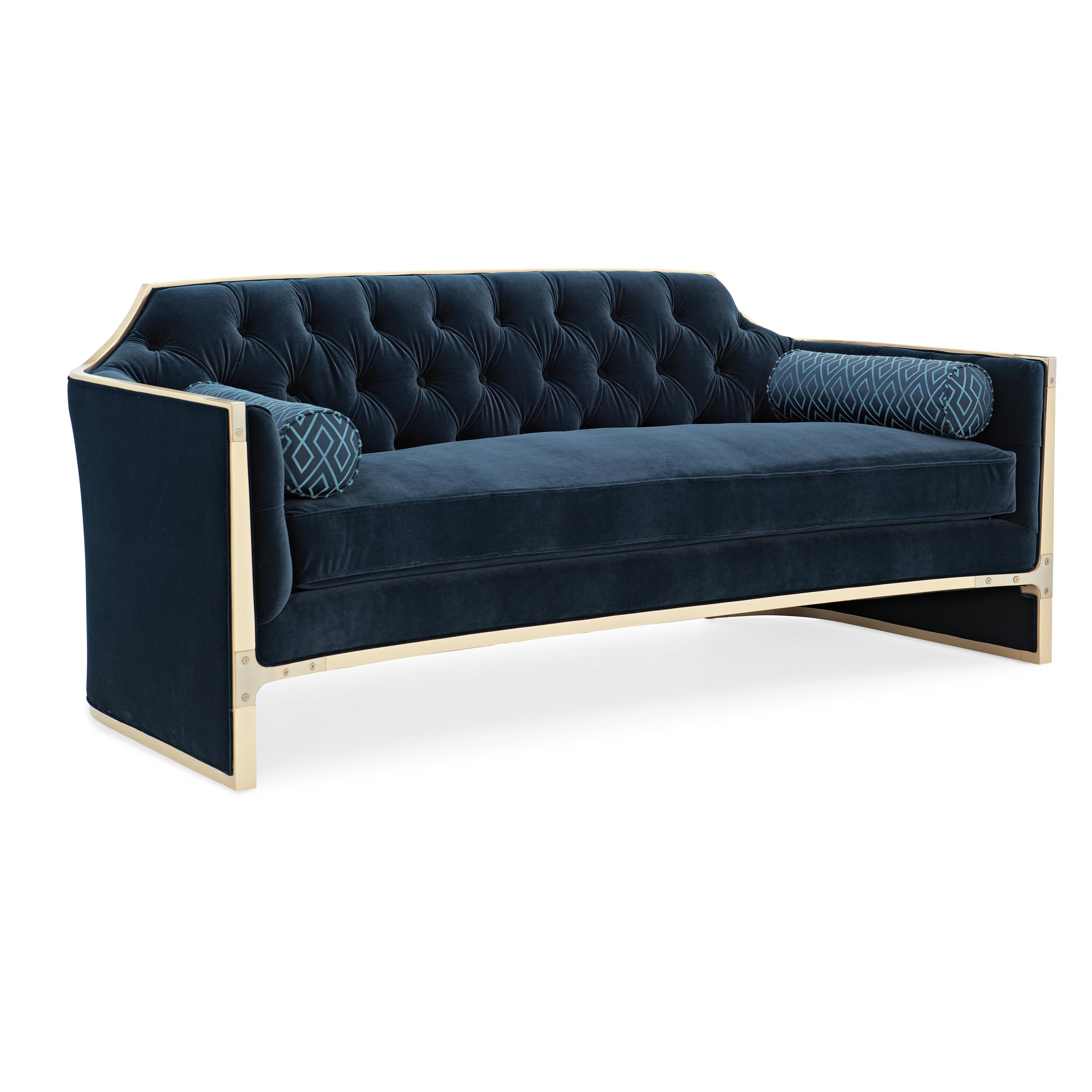 

    
Night Sky Velvet Contemporary Sofa The Cat's Meow by Caracole
