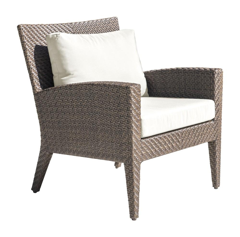 Classic Outdoor Chair Oasis PJO-2201-JBP-LC in Brown, Beige Fabric