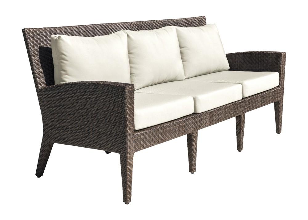 Classic Outdoor Sofa Oasis PJO-2201-JBP-S in Brown, Beige Fabric