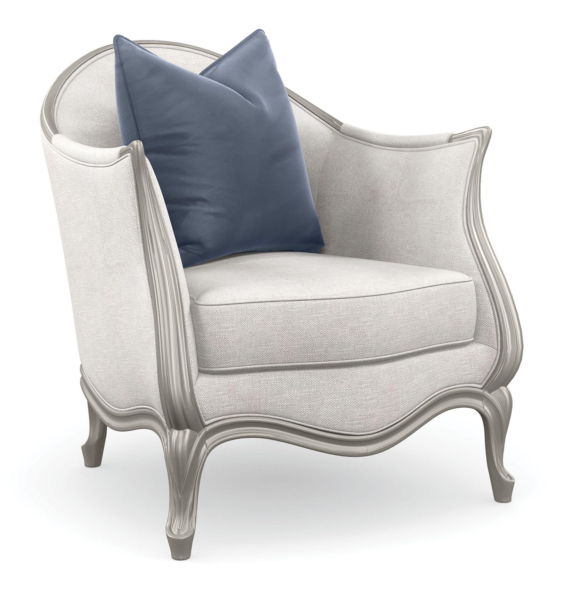 Classic Accent Chair SPECIAL INVITATION CHAIR UPH-020-133-A in Light Beige Fabric