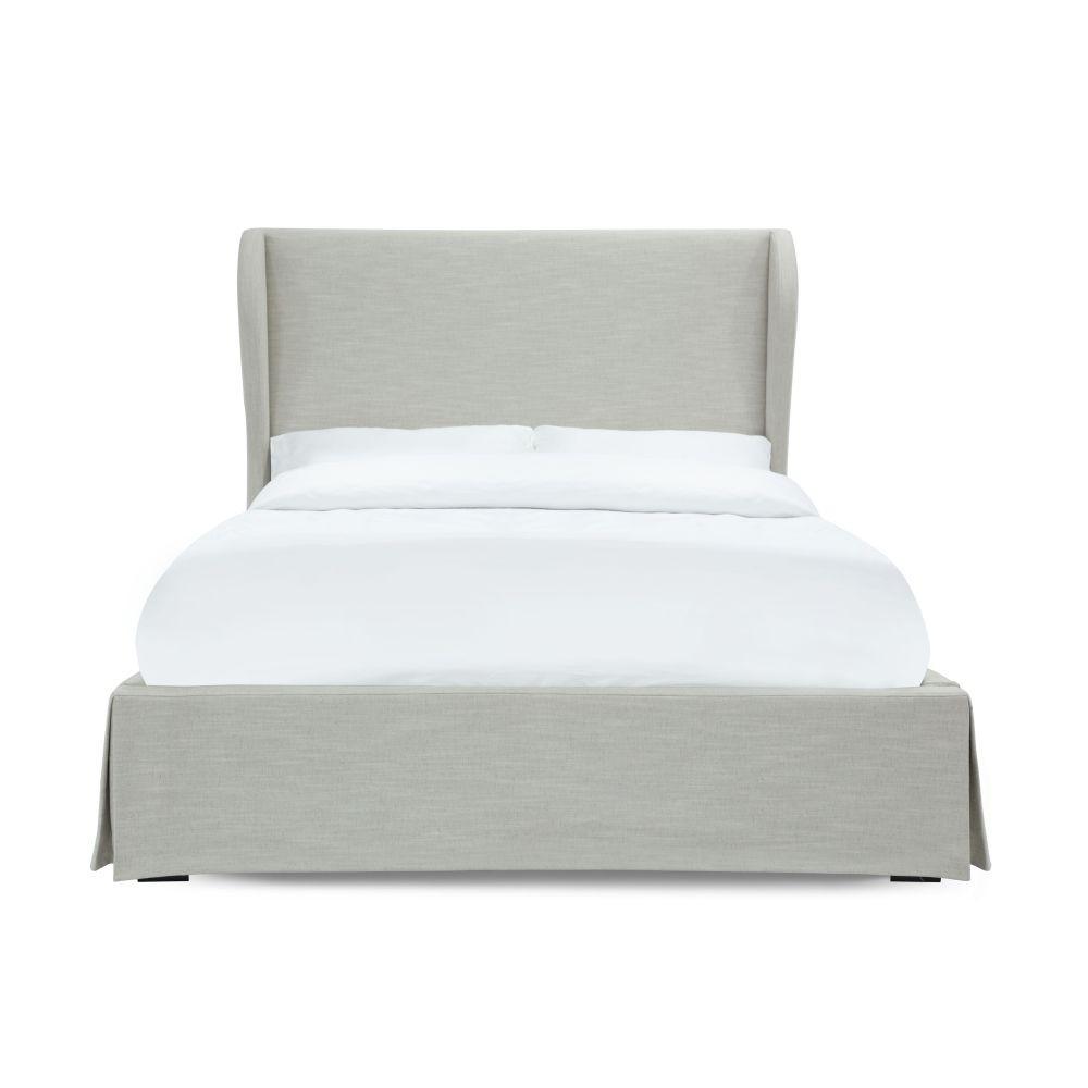 

    
Oatmeal Linen Blend Fabric CAL King Platform Bed JULIETTE HERA by Modus Furniture
