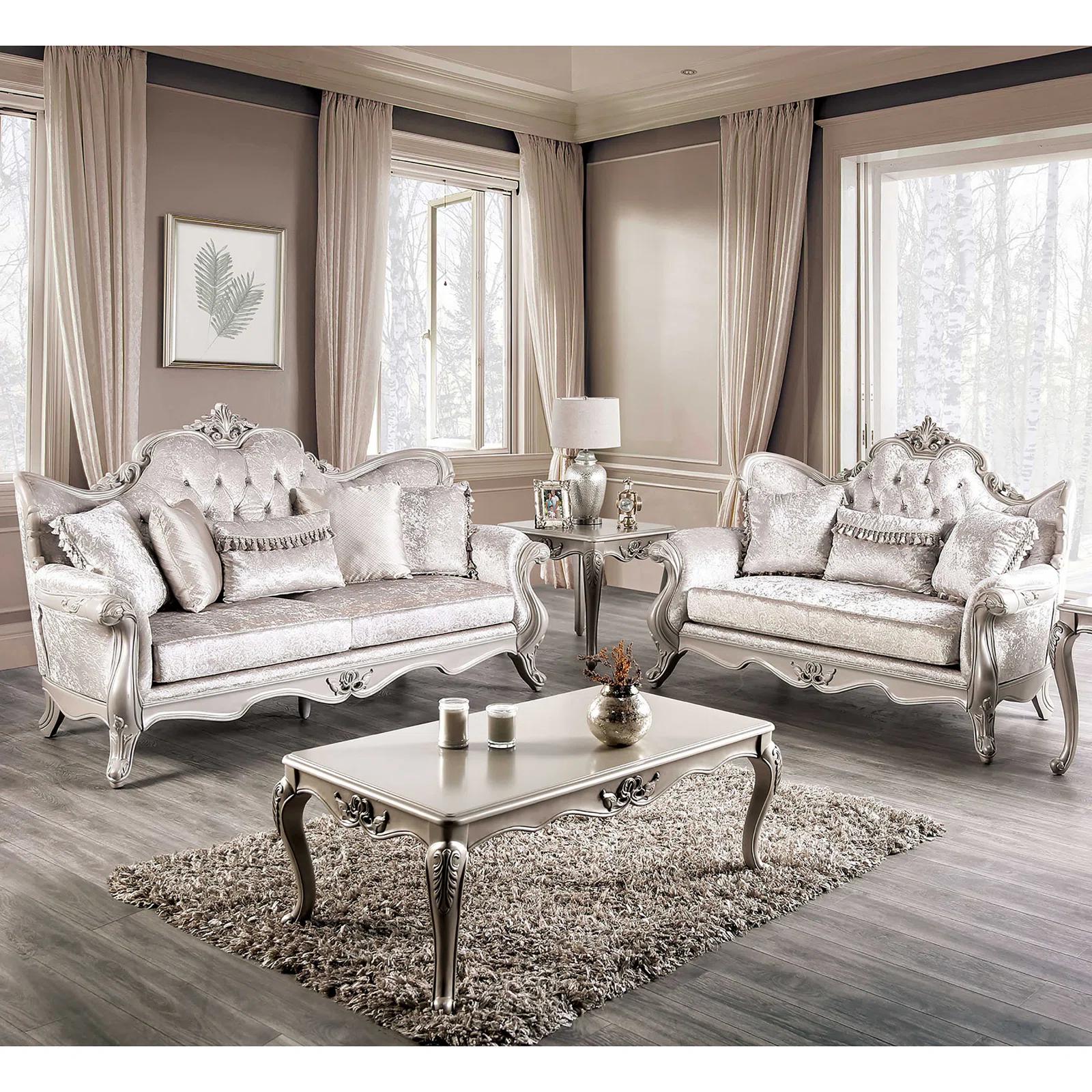 

    
Furniture of America FM65001WH-LV Loveseat Off-White FM65001WH-LV
