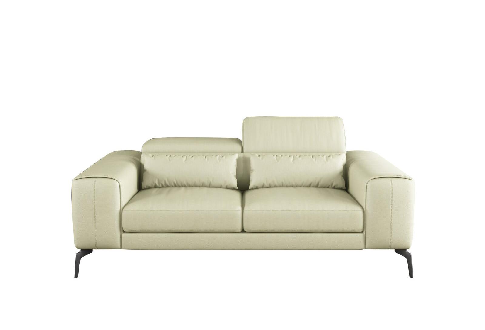Contemporary, Modern Loveseat CAVOUR EF-12552-L in Off-White Leather