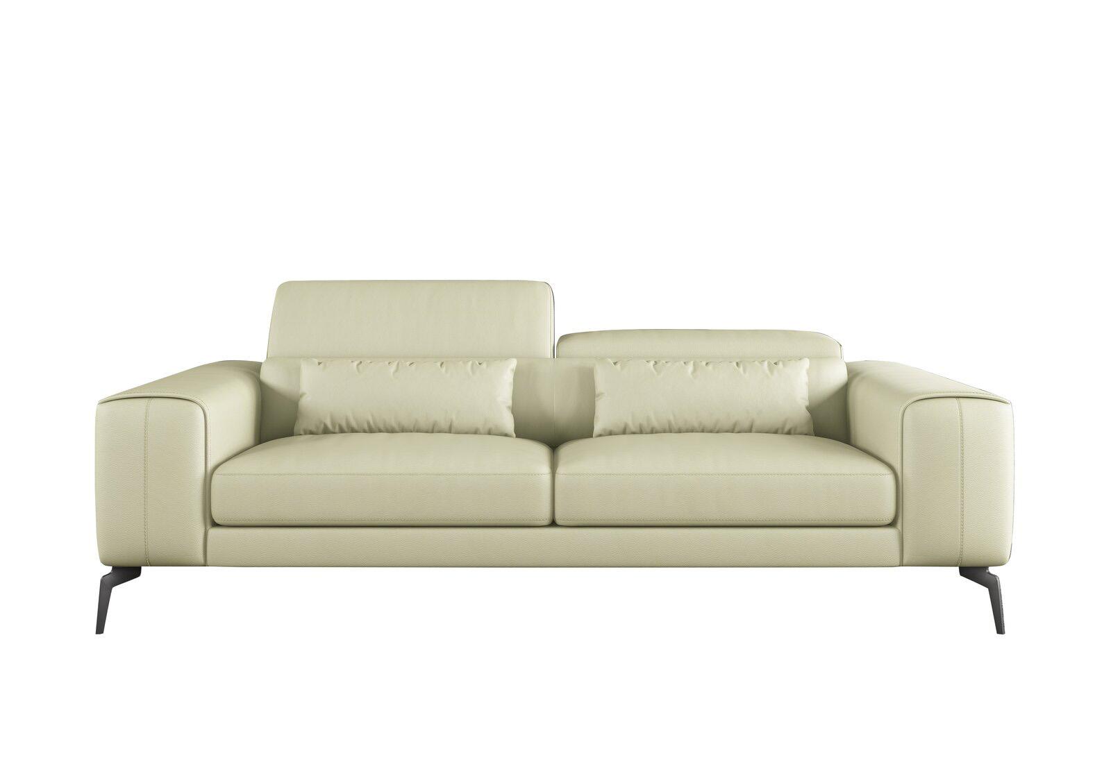 Contemporary, Modern Sofa CAVOUR EF-12552-S in Off-White Leather