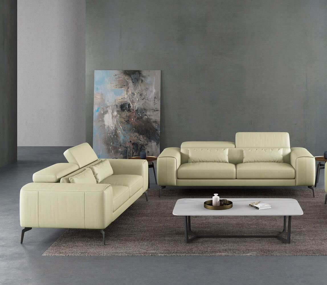 

                    
Buy Off White Italian Leather CAVOUR Sofa Set 2Pcs EUROPEAN FURNITURE Contemporary
