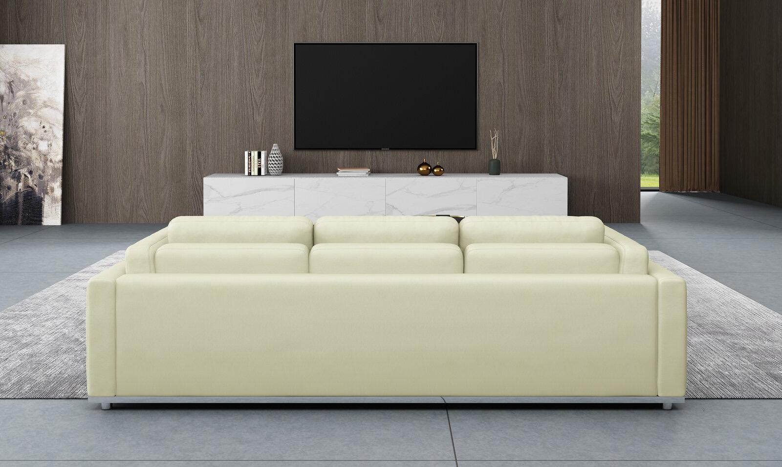 

                    
Buy Off White Italian Leather Sofa Set 3Pcs Contemporary PICASSO EUROPEAN FURNITURE
