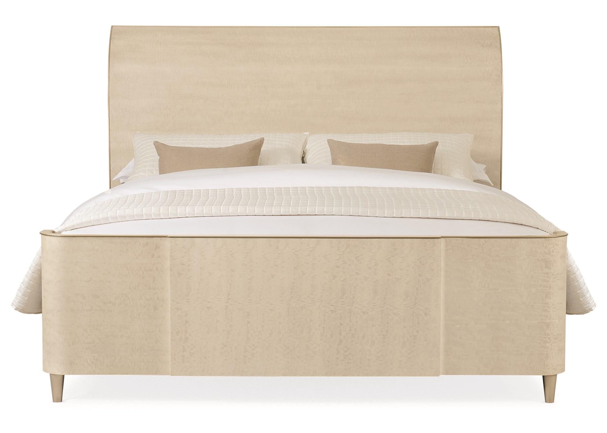 

    
Old Hollywood Style Platinum Blonde Finish CAL King Bed KEEP UNDER WRAPS by Caracole
