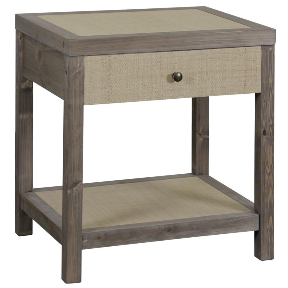 

    
Modern Gray End Table Wood Style Craft BKF2033
