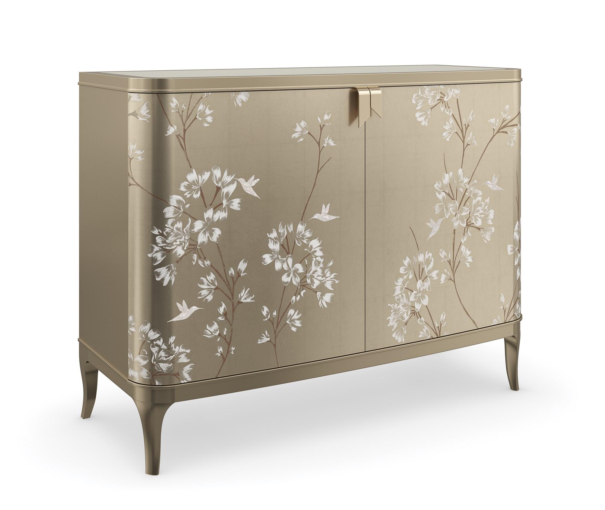 

    
Oracle Silver Leaf & Soft Silver Paint Finish Chest EDEN by Caracole
