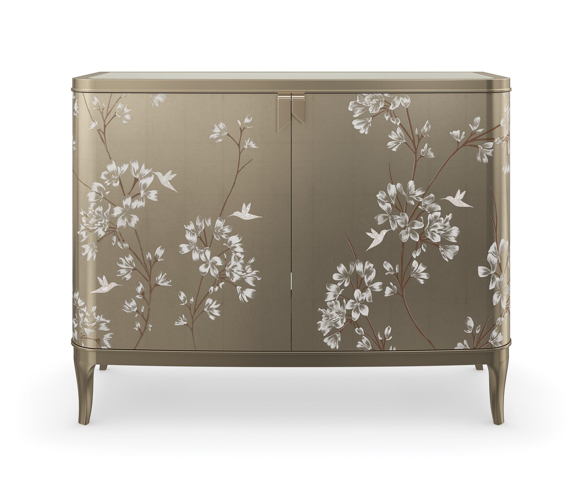 

    
Oracle Silver Leaf & Soft Silver Paint Finish Chest EDEN by Caracole
