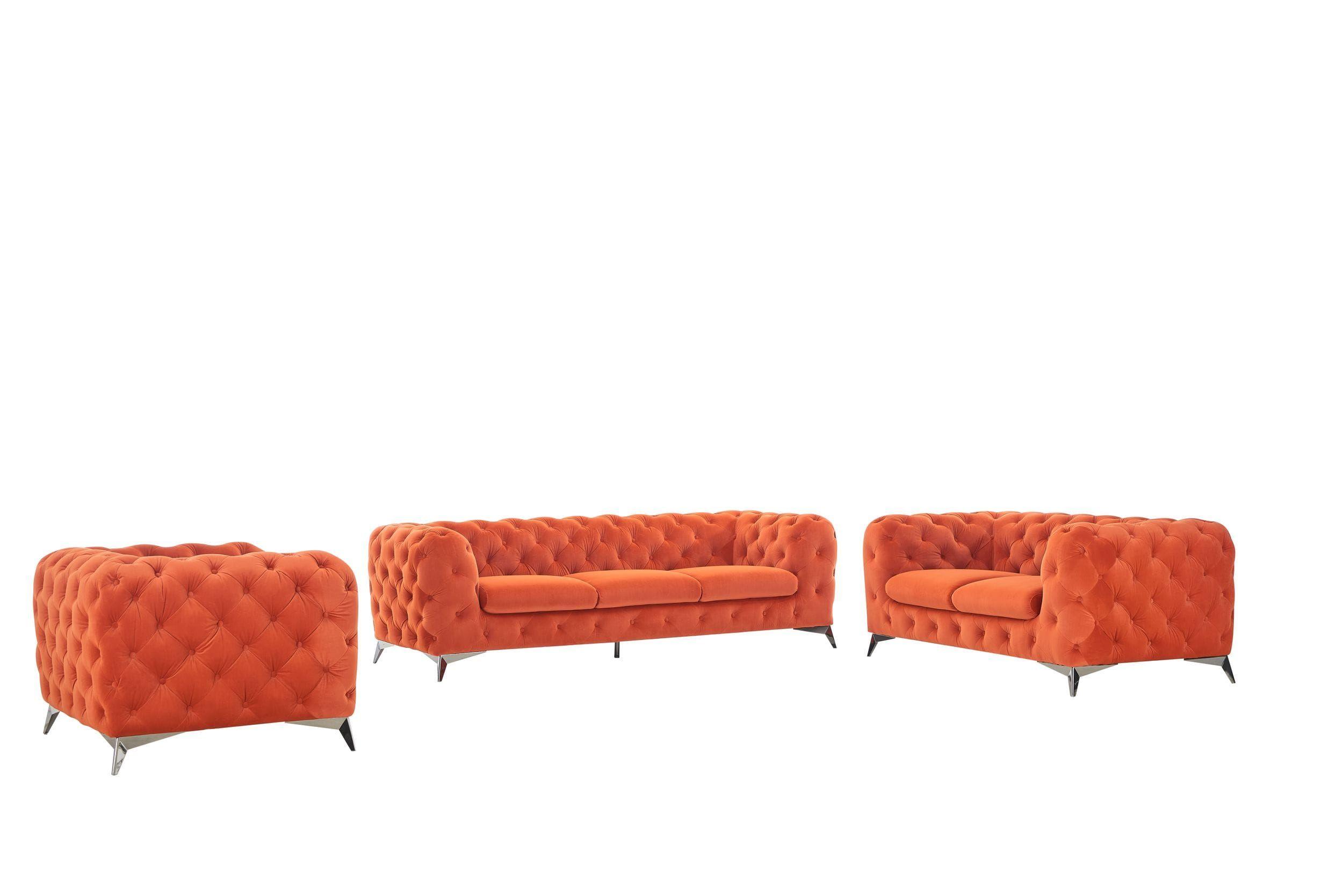 

                    
VIG Furniture VGCA1546-ORG-A-L Loveseat Orange Velour Purchase 
