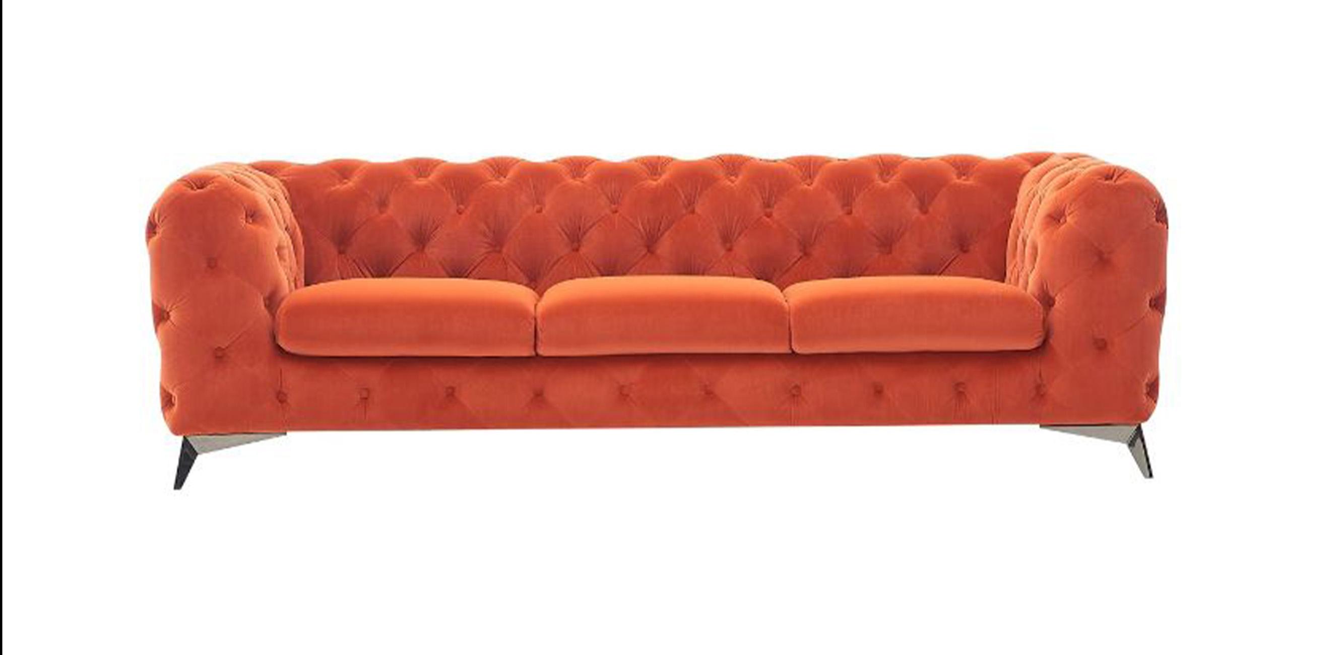 

                    
VIG Furniture Divani Casa Delilah Sofa Set Orange Velour Purchase 
