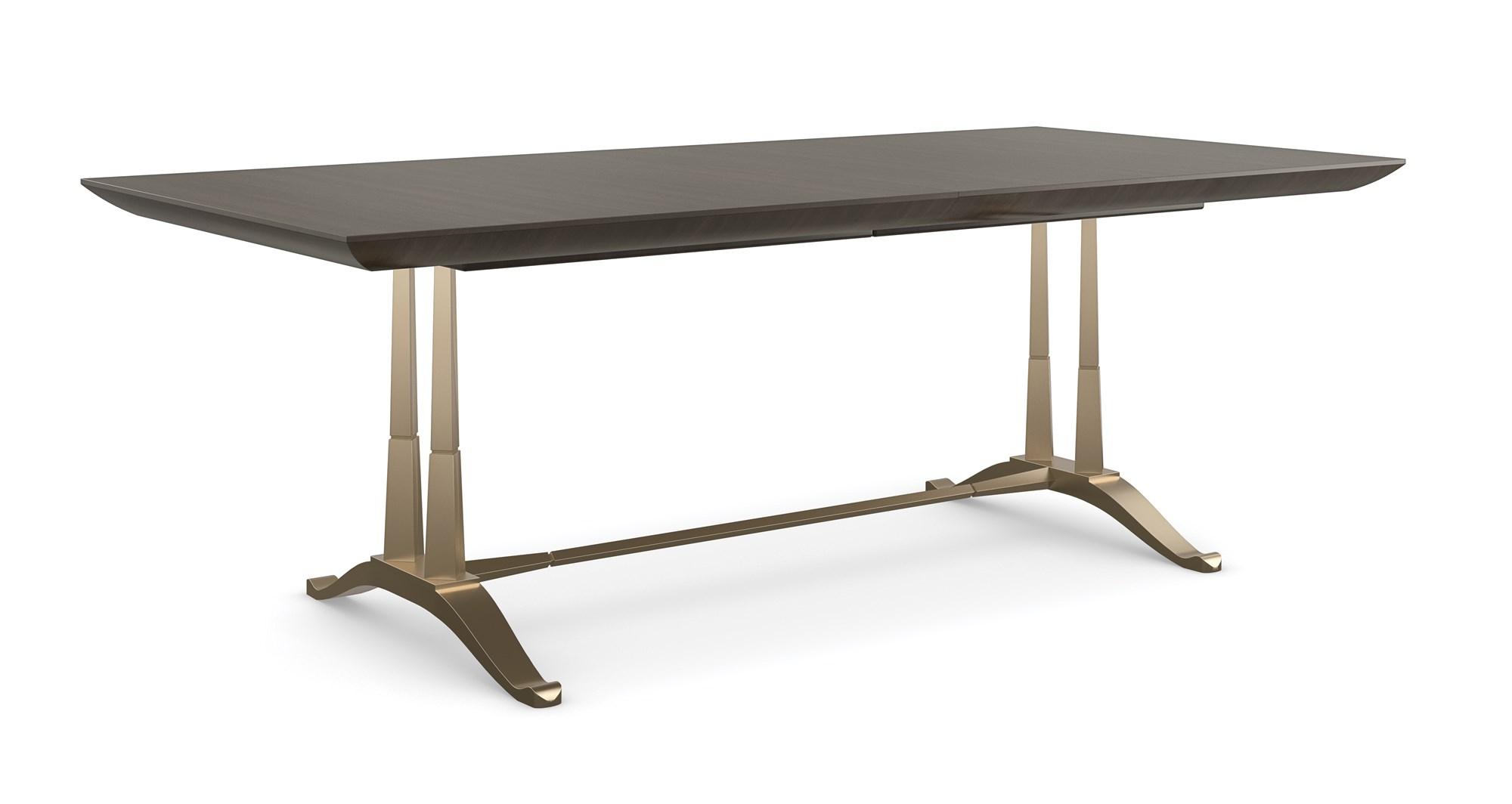 

    
Otter & Champagne Gold Finish Dining Table D'ORSAY by Caracole
