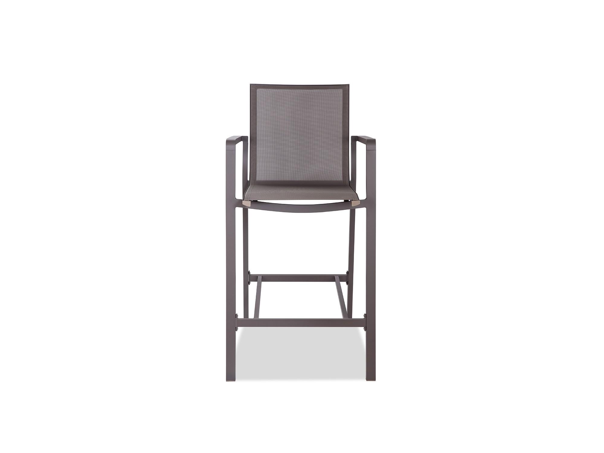 Contemporary Outdoor Barstool Vargas OBS1537-TAU-Set-4 in Gray textiline