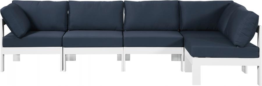 

        
Meridian Furniture NIZUC 375Navy-Sec5C Patio Sectional Navy/White Fabric 94308262185

