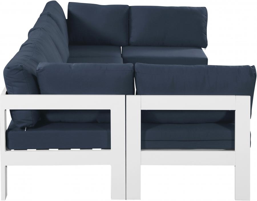 

        
Meridian Furniture NIZUC 375Navy-Sec6B Patio Sectional Navy/White Fabric 94308262239
